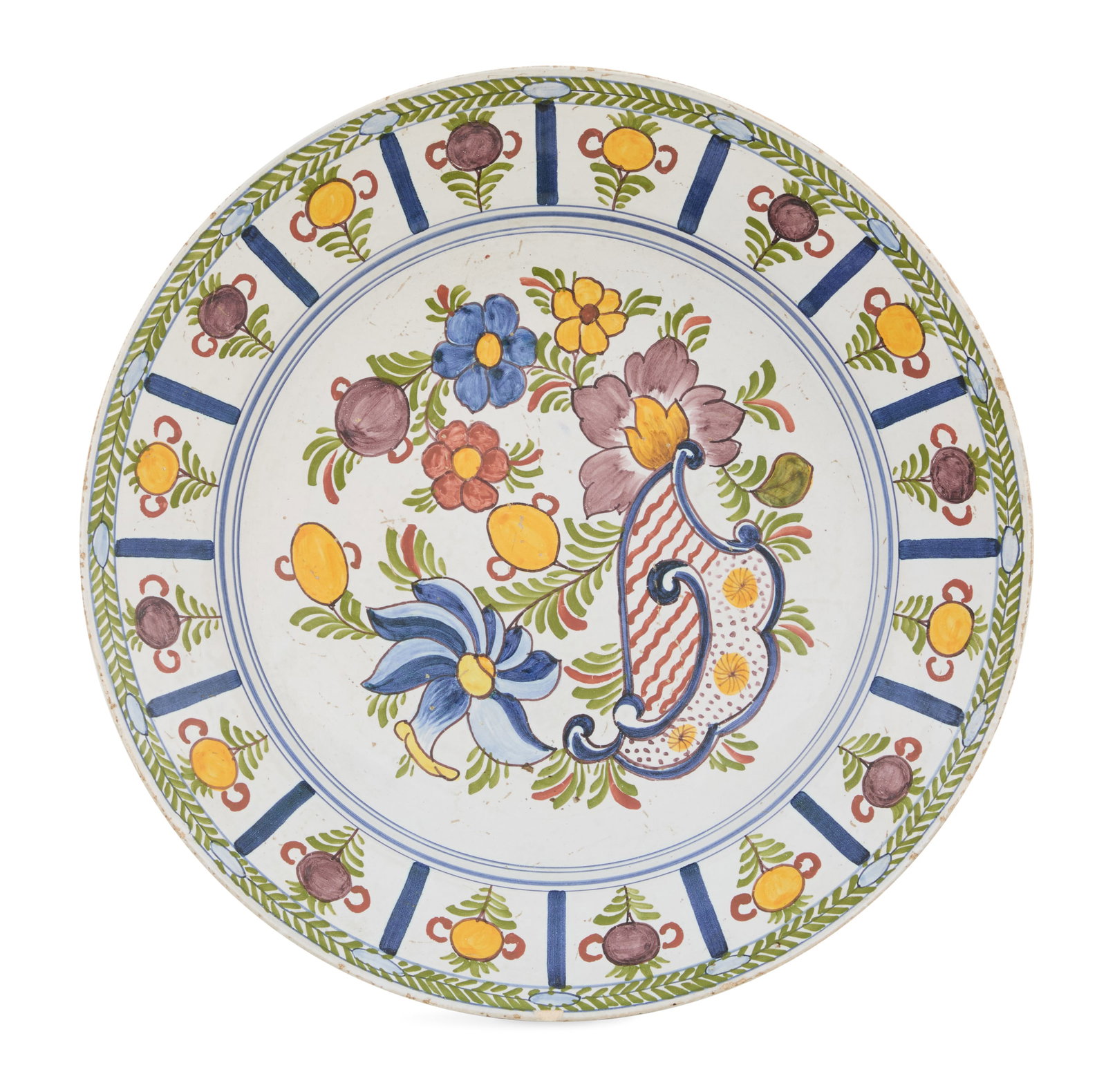 Dutch Delft Polychrome Charger (1 of 3)