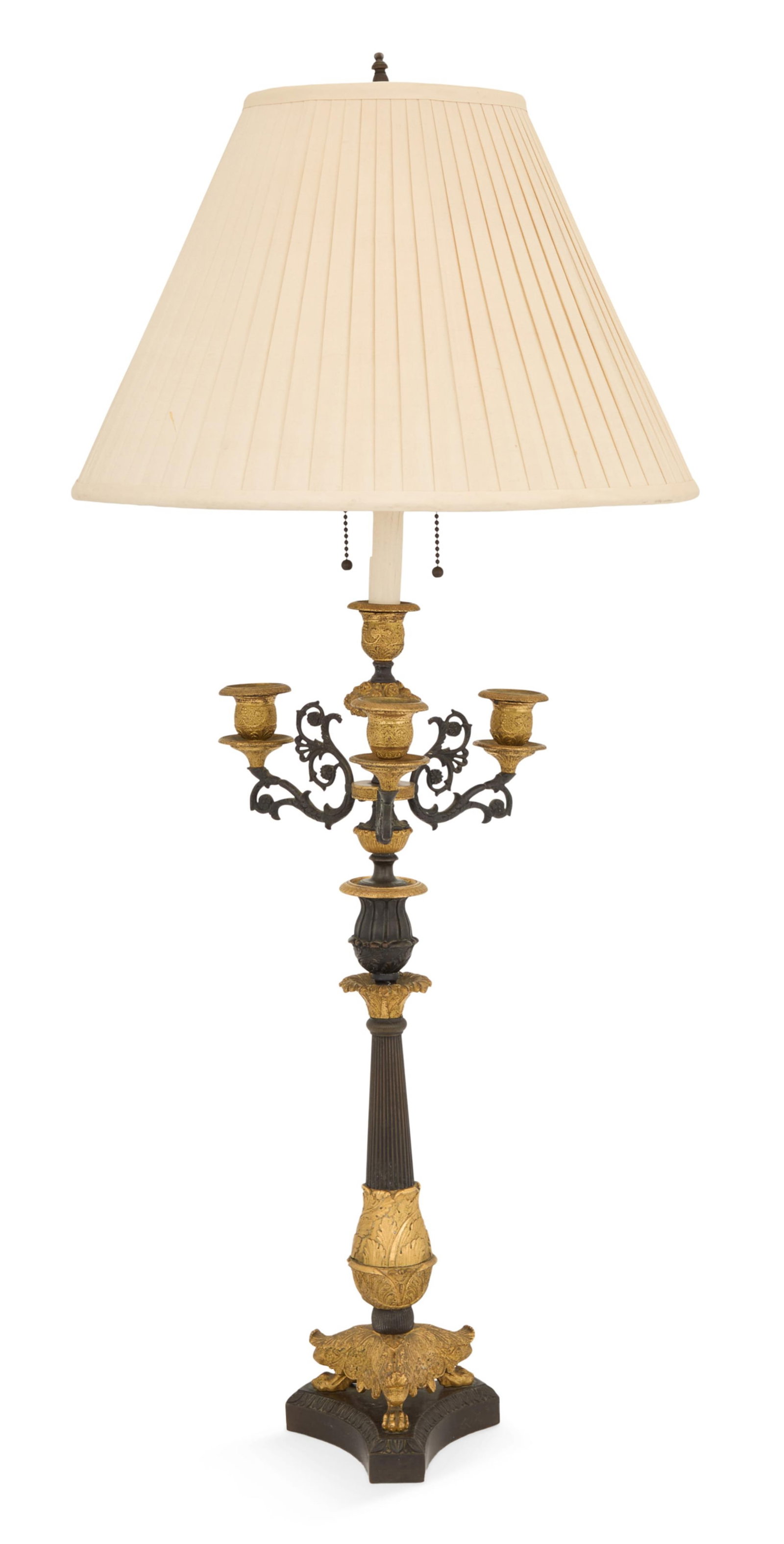 French Louis Philippe Bronze Candelabra Lamp (1 of 3)