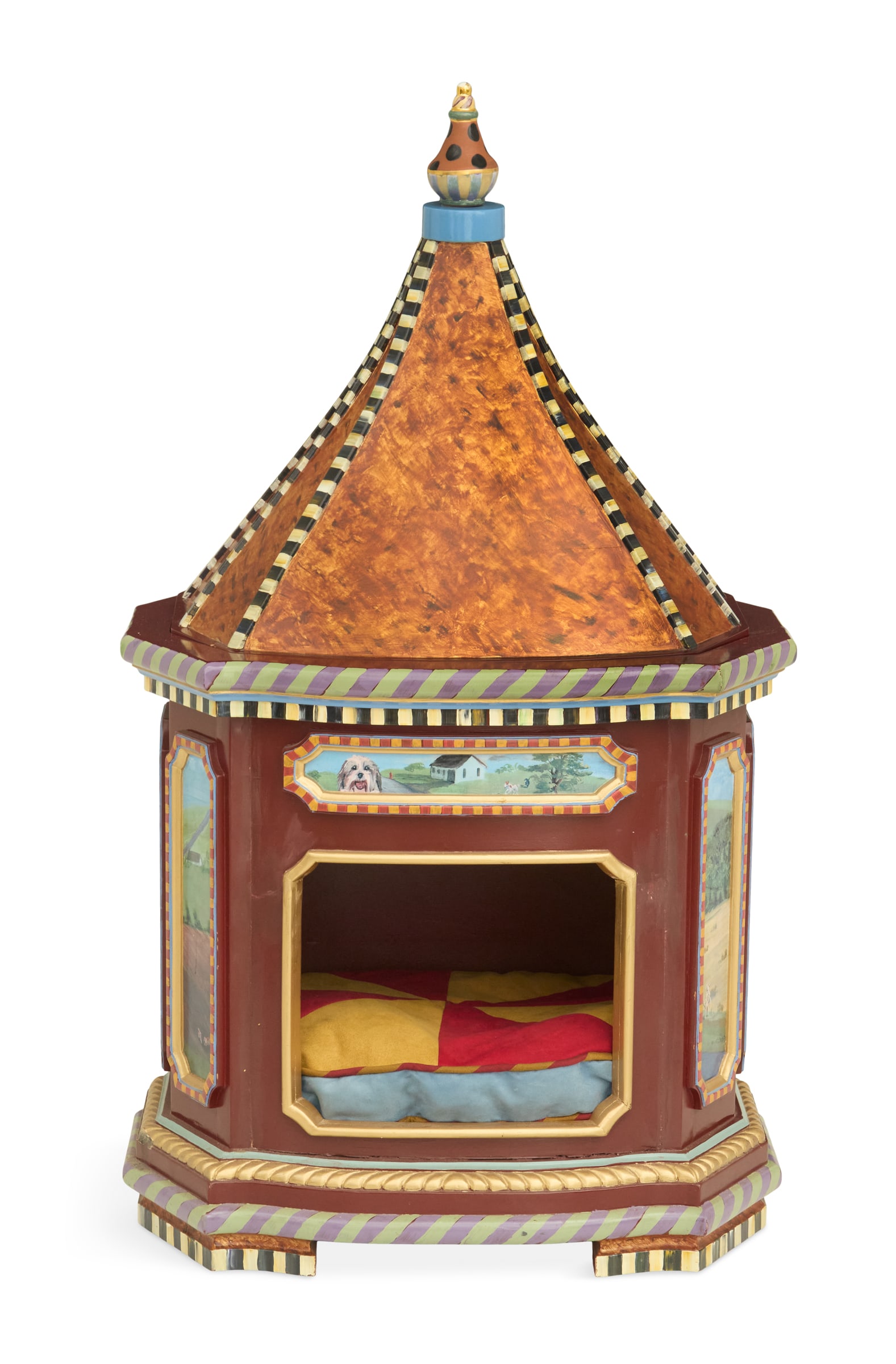 MacKenzie-Childs Polychrome Dog Bed (1 of 3)