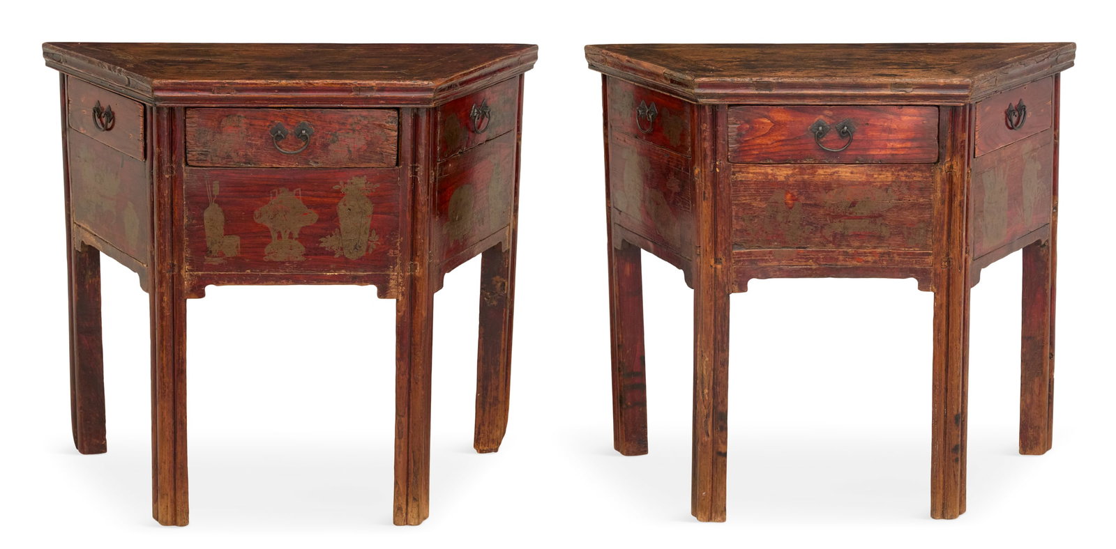 Pair of Asian Hardwood Side Tables (1 of 3)