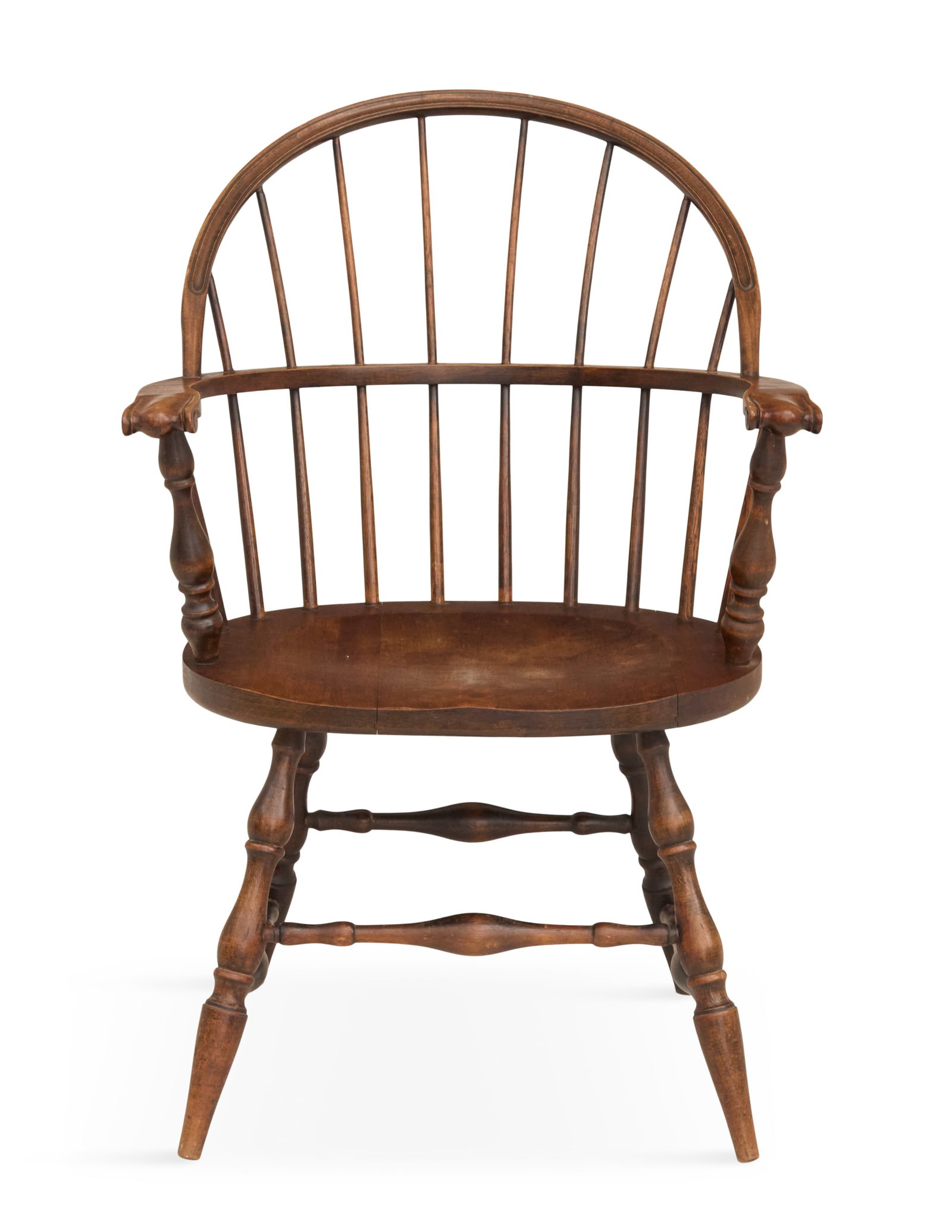 American Windsor-Style Maple Bow-Back Armchair (1 of 3)