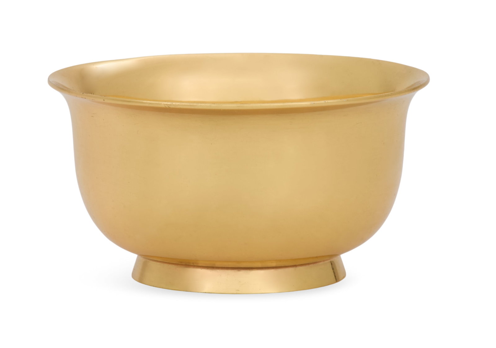 Small Tiffany & Co. Silver-Gilt "Revere" Bowl: Small Tiffany & Co. Sterling Silver-Gilt "Revere" Bowl the pattern introduced in 1916, this example 1940-1945, New York, New York, after a 1754 original, with everted rim and plain foot ring, h. 2-1/4