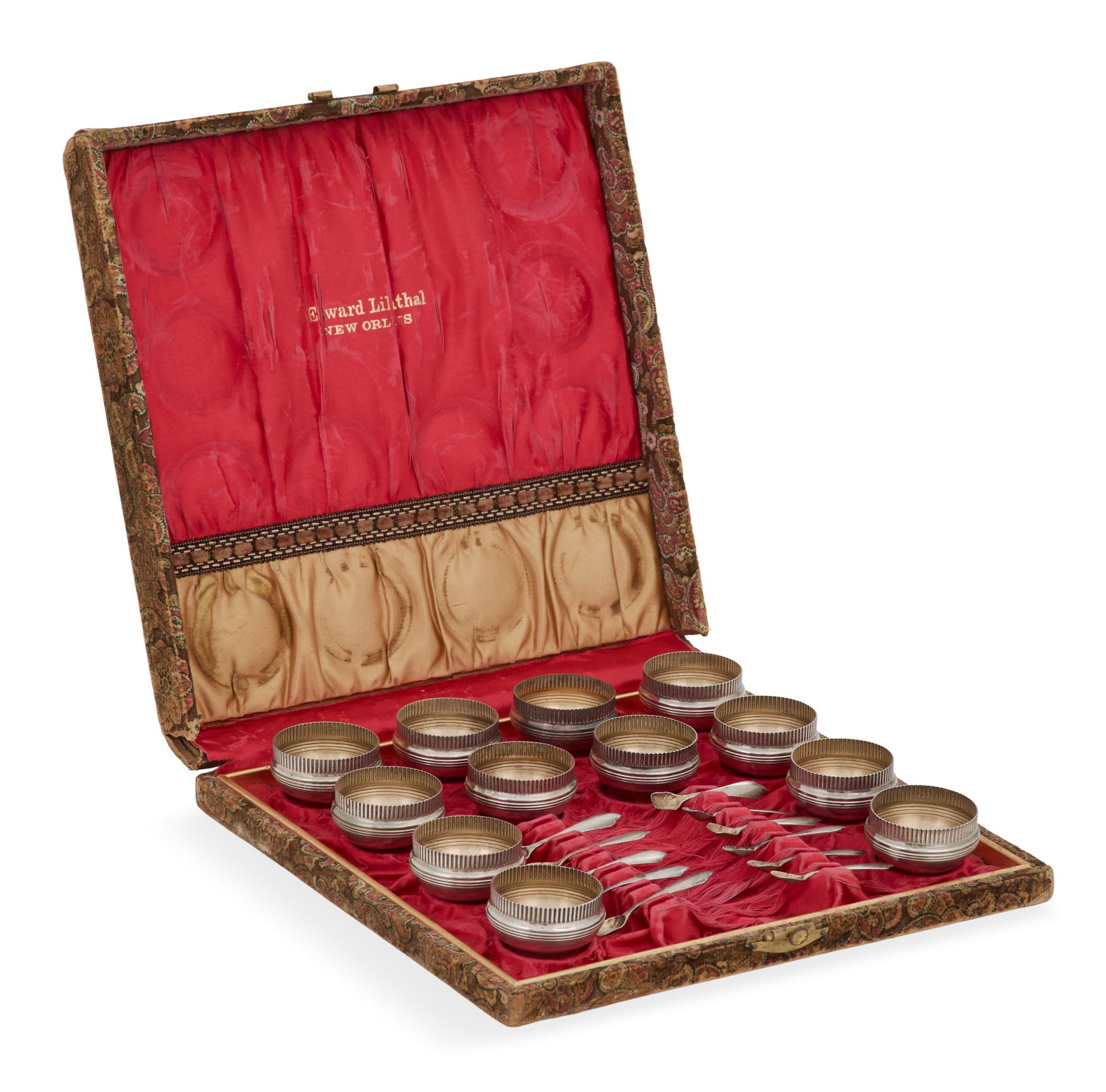 Cased Set of Gorham Sterling Silver Salt Cellars (1 of 5)