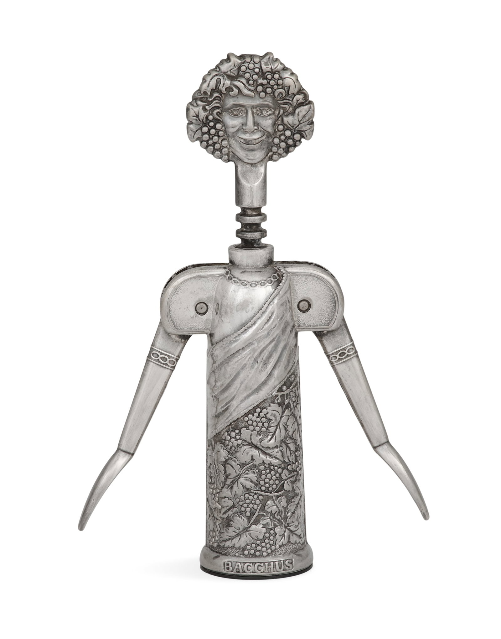 Italian-American Silverplate "Bacchus" Corkscrew (1 of 4)