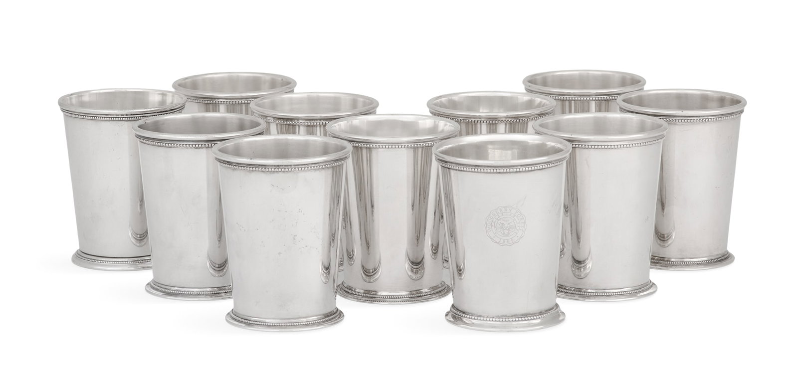 One Sterling and Ten Silverplate Mint Julep Cups (1 of 5)