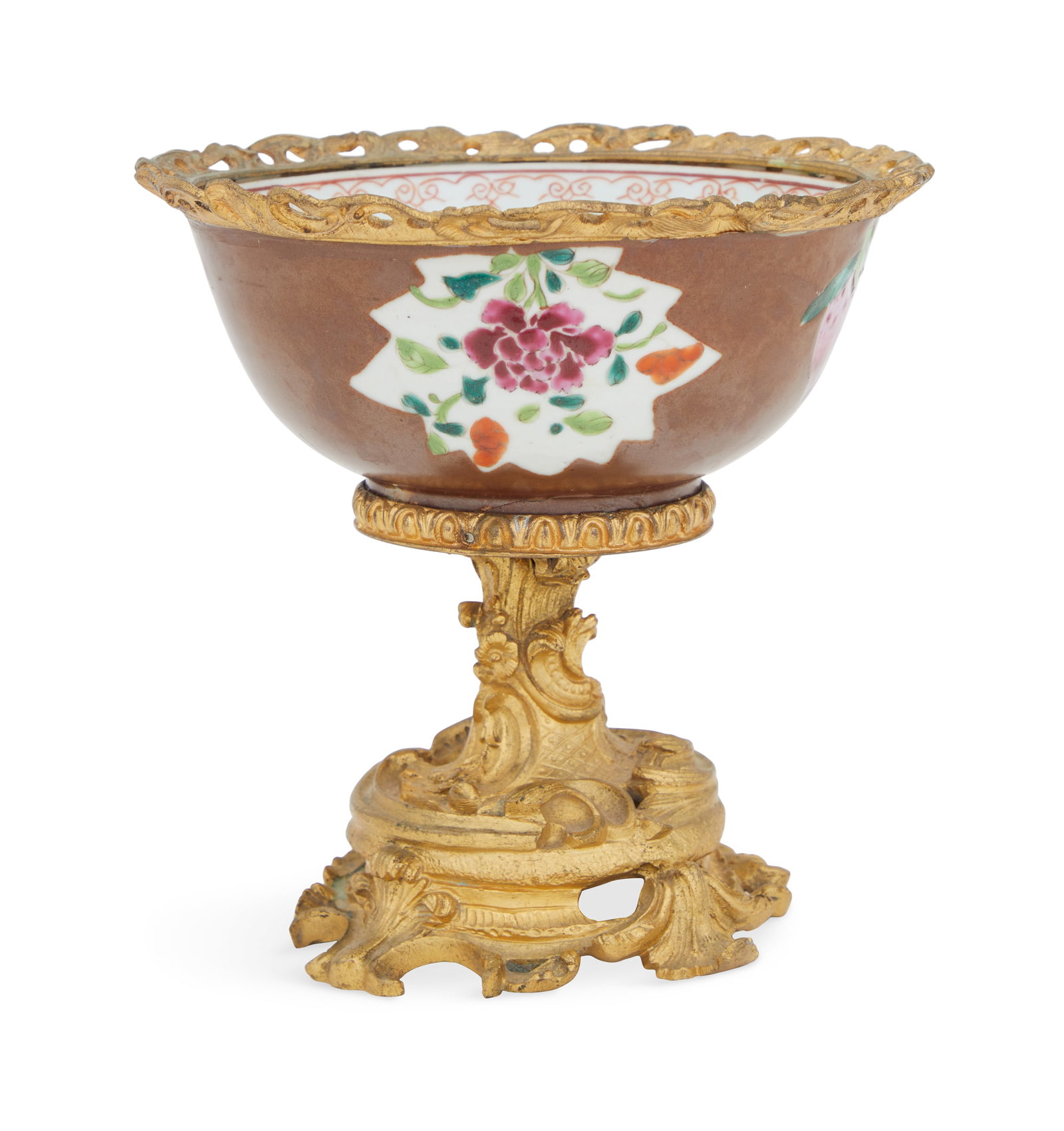Bronze-Mounted Batavia Ware Bowl (1 of 5)