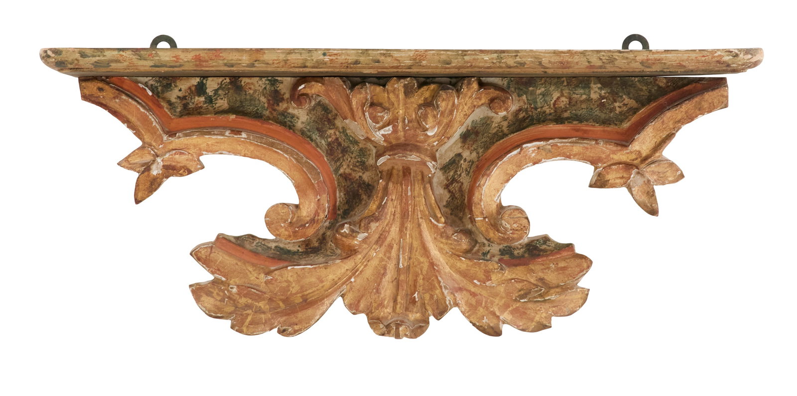 Italian Parcel-Gilt & Faux Marbre Console Bracket (1 of 2)