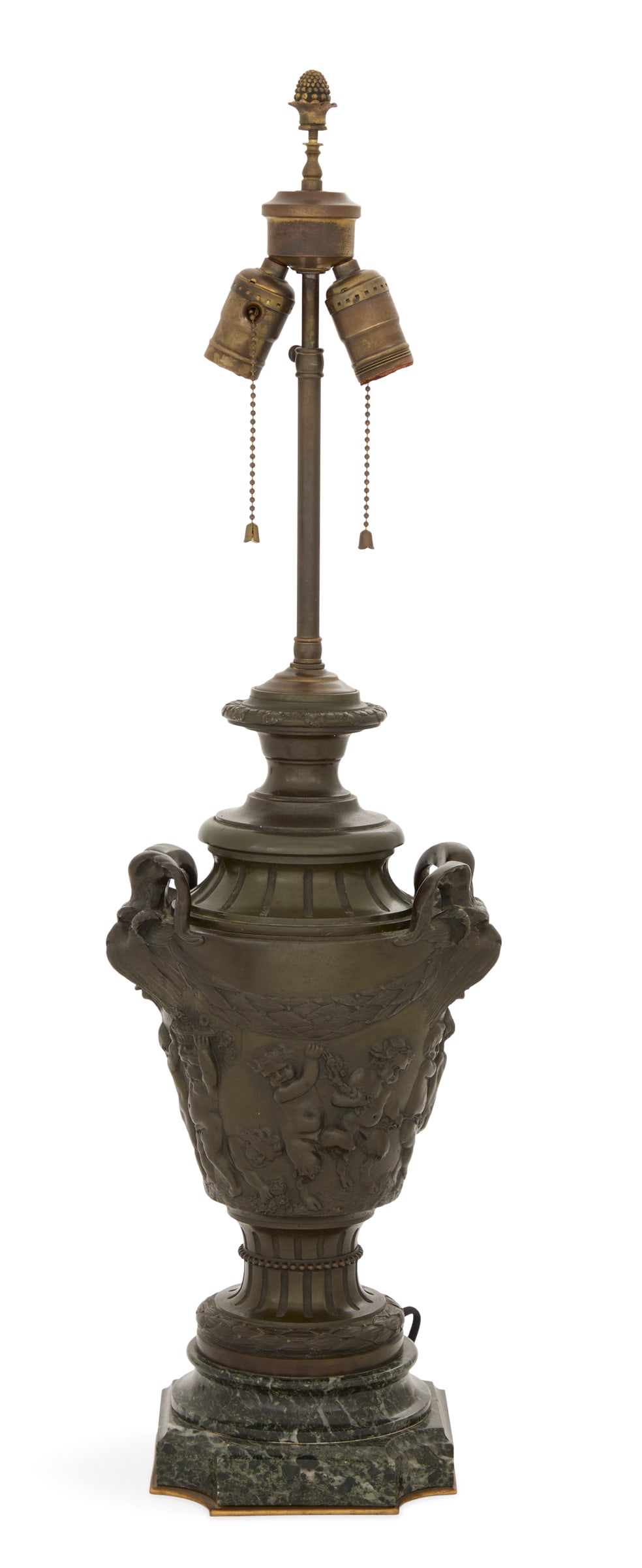 French Patinated Bronze Neoclassical Table Lamp (1 of 2)