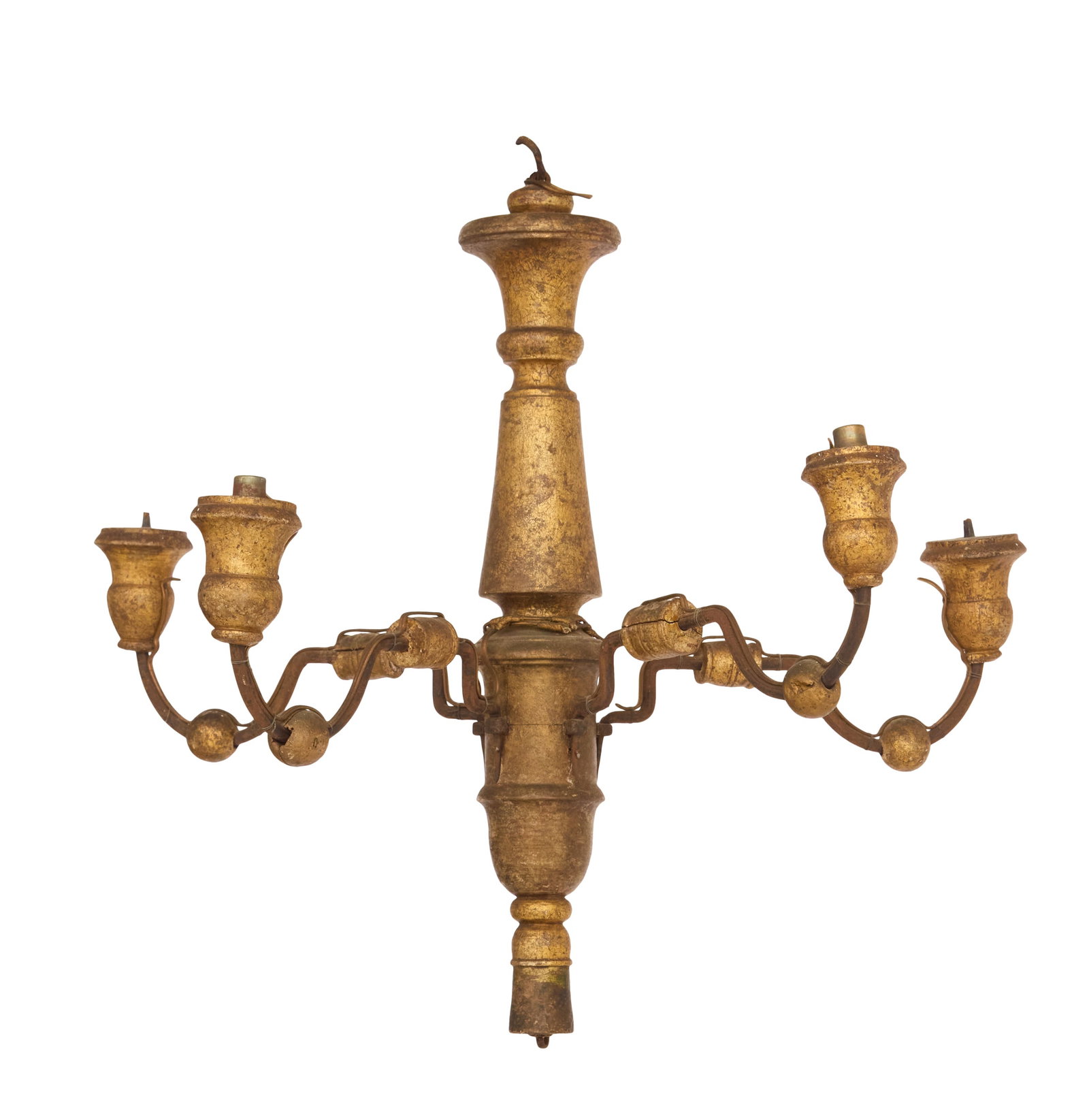 Petite Northern Italian Giltwood Chandelier (1 of 1)