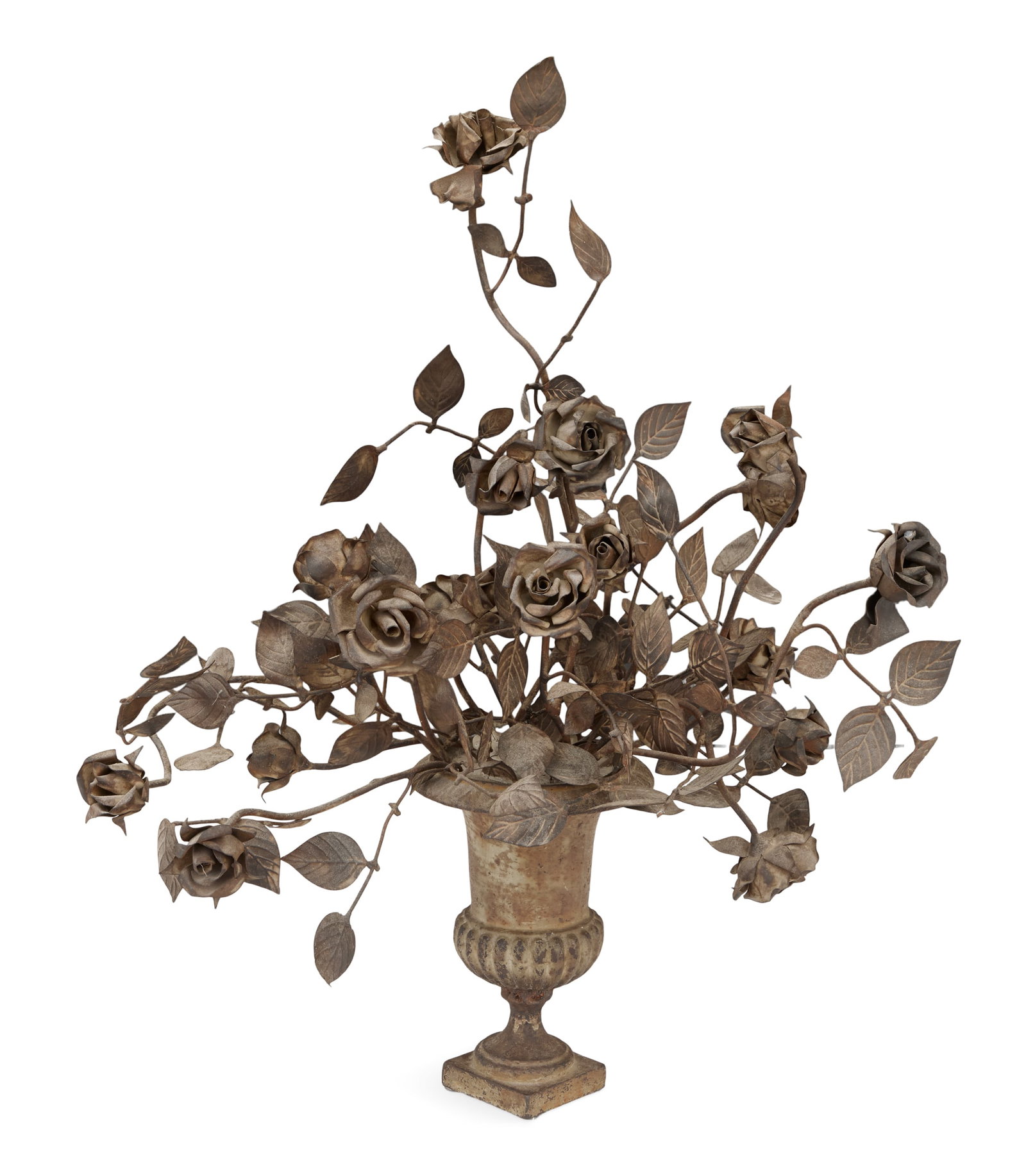 Metal Urn of Flowers (1 of 2)