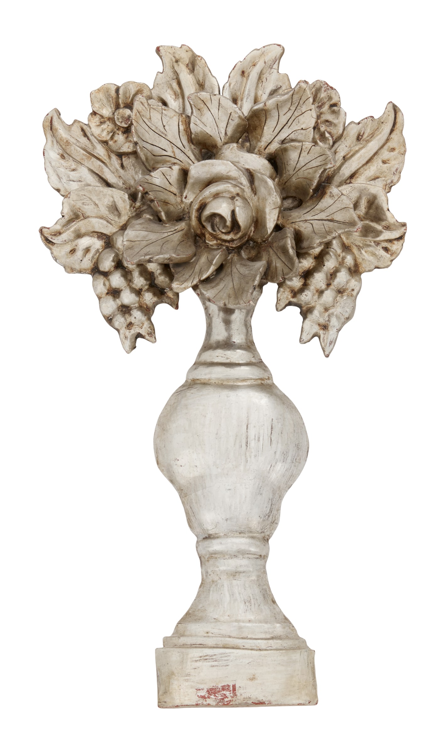 Italian Silver-Gilt Applique: Italian Silver-Gilt Applique late 19th century, the applique in the form of a well-carved vase of flowers and grapes, in bas-relief. h. 21-3/4", w. 10-3/4" Provenance: The collection of Clarence G. Oc