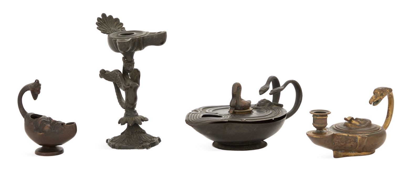 Four Oil Lamp-Form Objects - 2