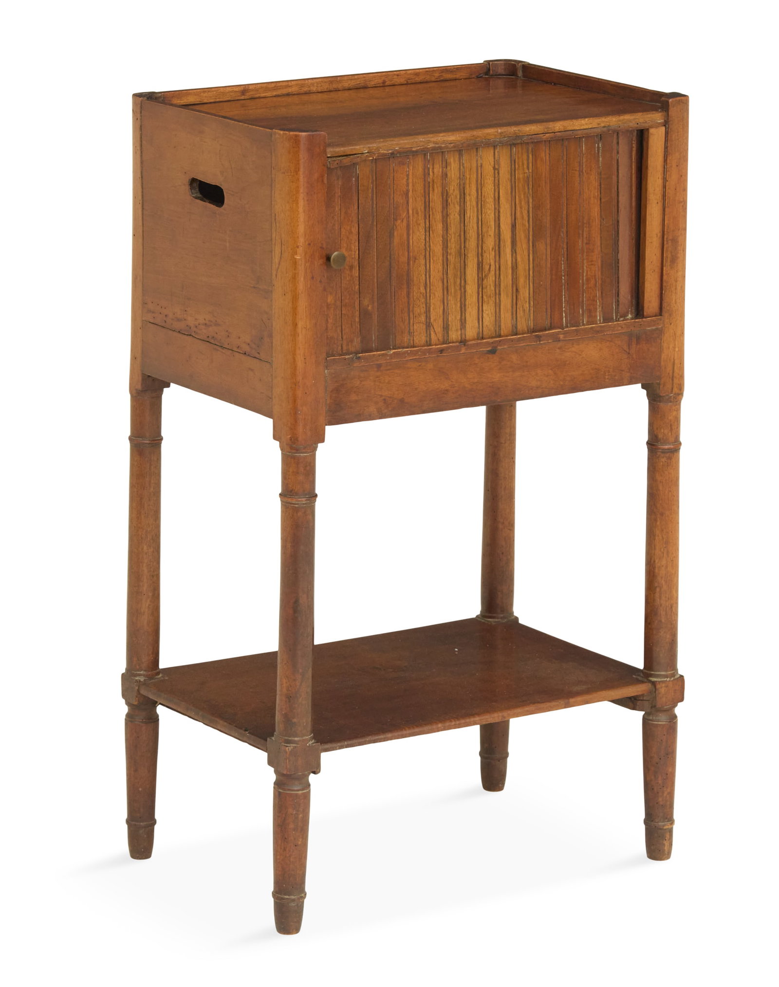 French Provincial Walnut Side Table - 2