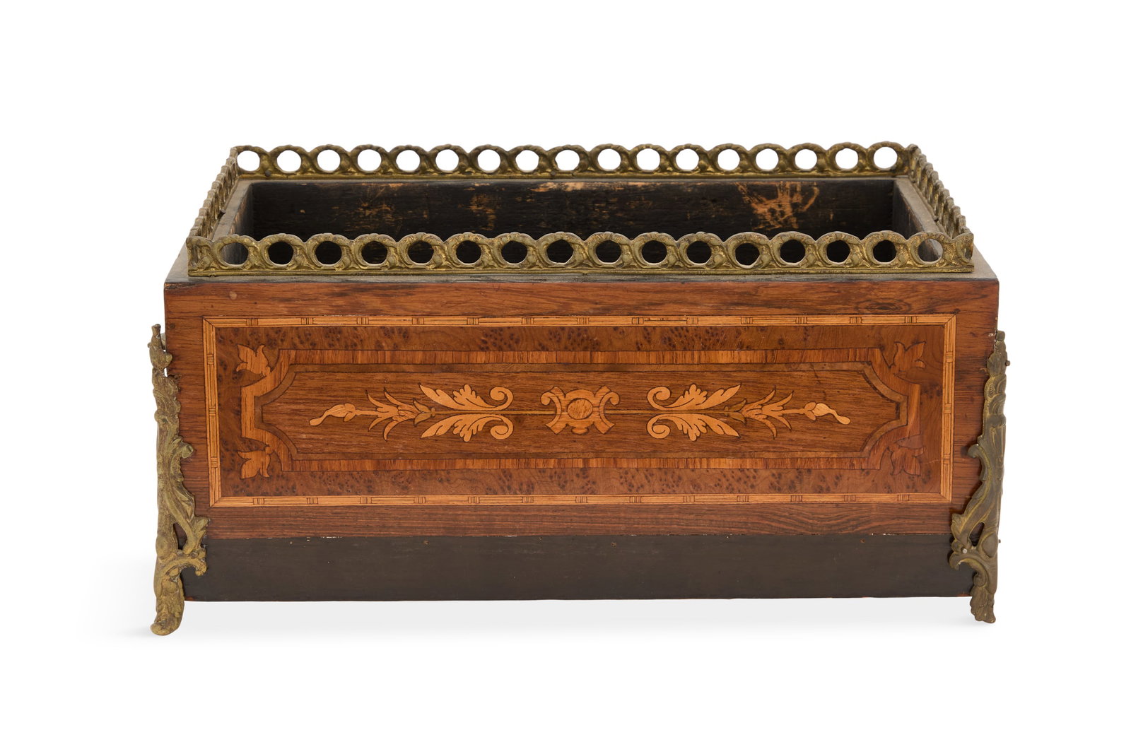 Napoleon III Bronze-Mounted Marquetry Jardiniere (1 of 3)