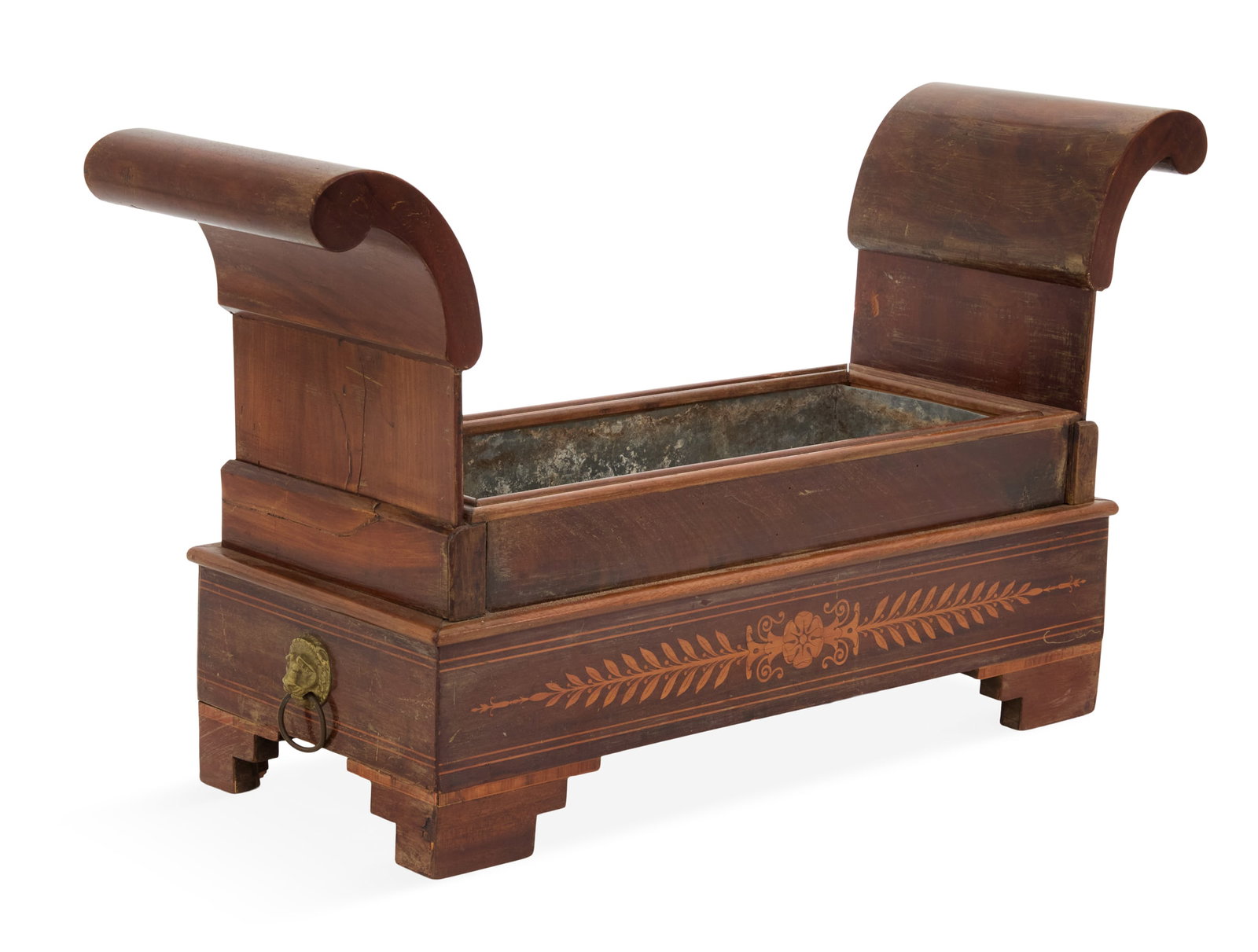 French Marquetry-Inlaid Mahogany Jardiniere (1 of 3)