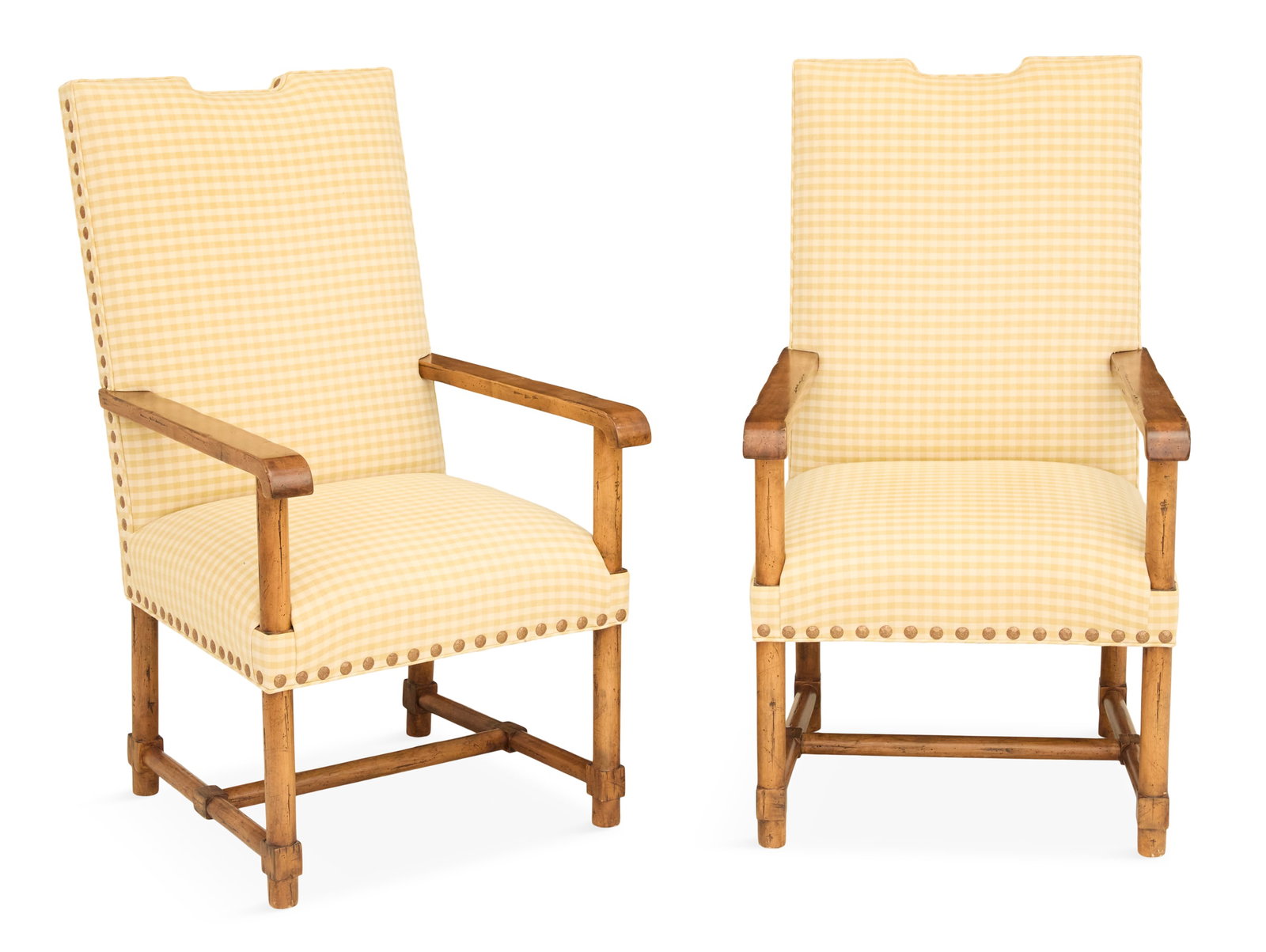 Pair of Country English Library Chairs (1 of 3)