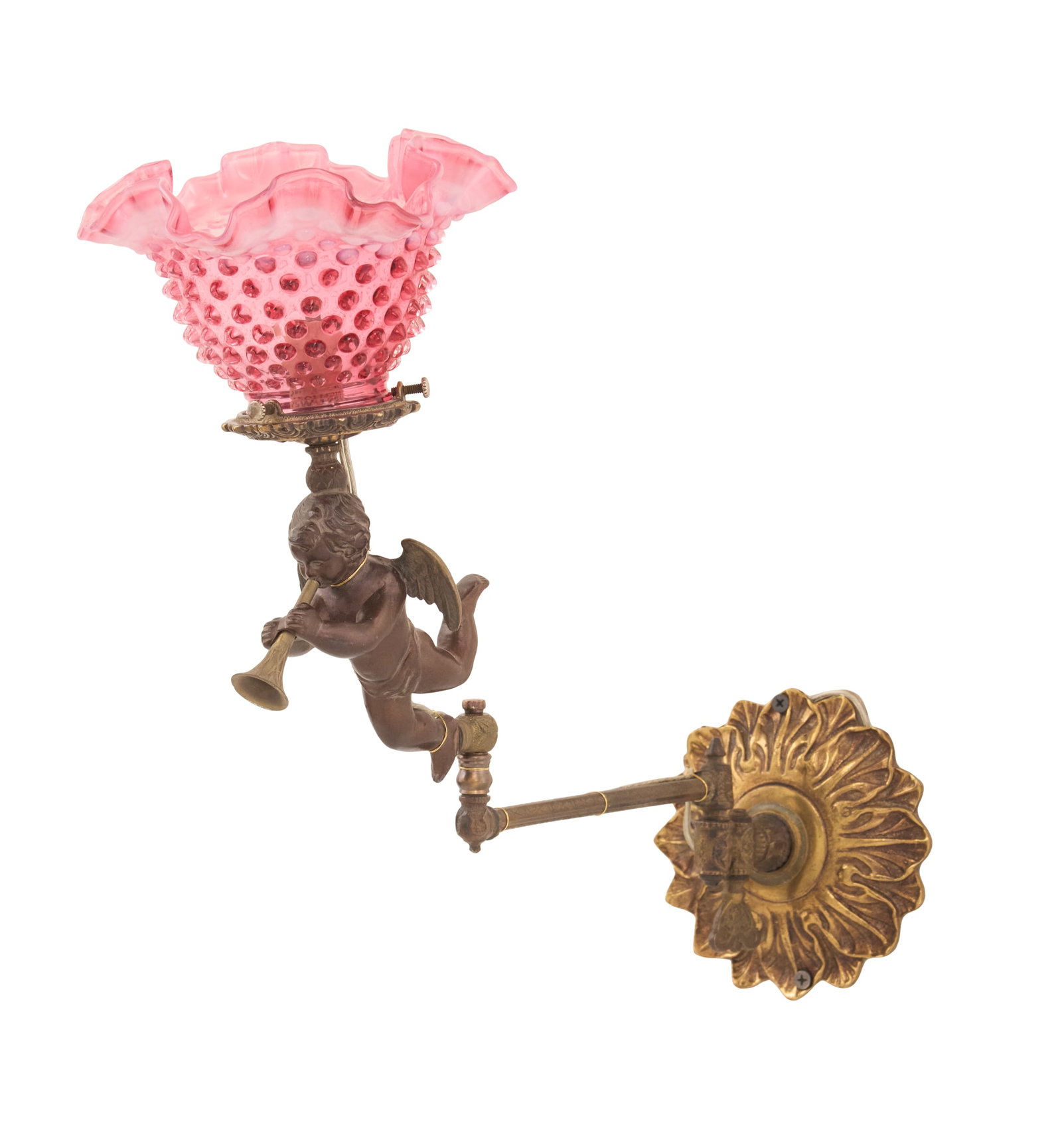 Belle Epoque Bronze Figural Gas Sconce (1 of 2)