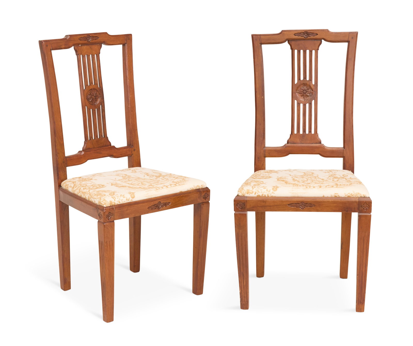 Pair of George III-Style Mahogany Armchairs (1 of 2)