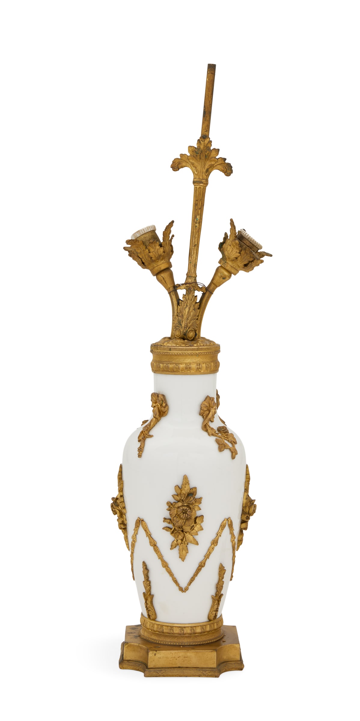 Gilt-Bronze and Blanc de Chine Lamp (1 of 3)