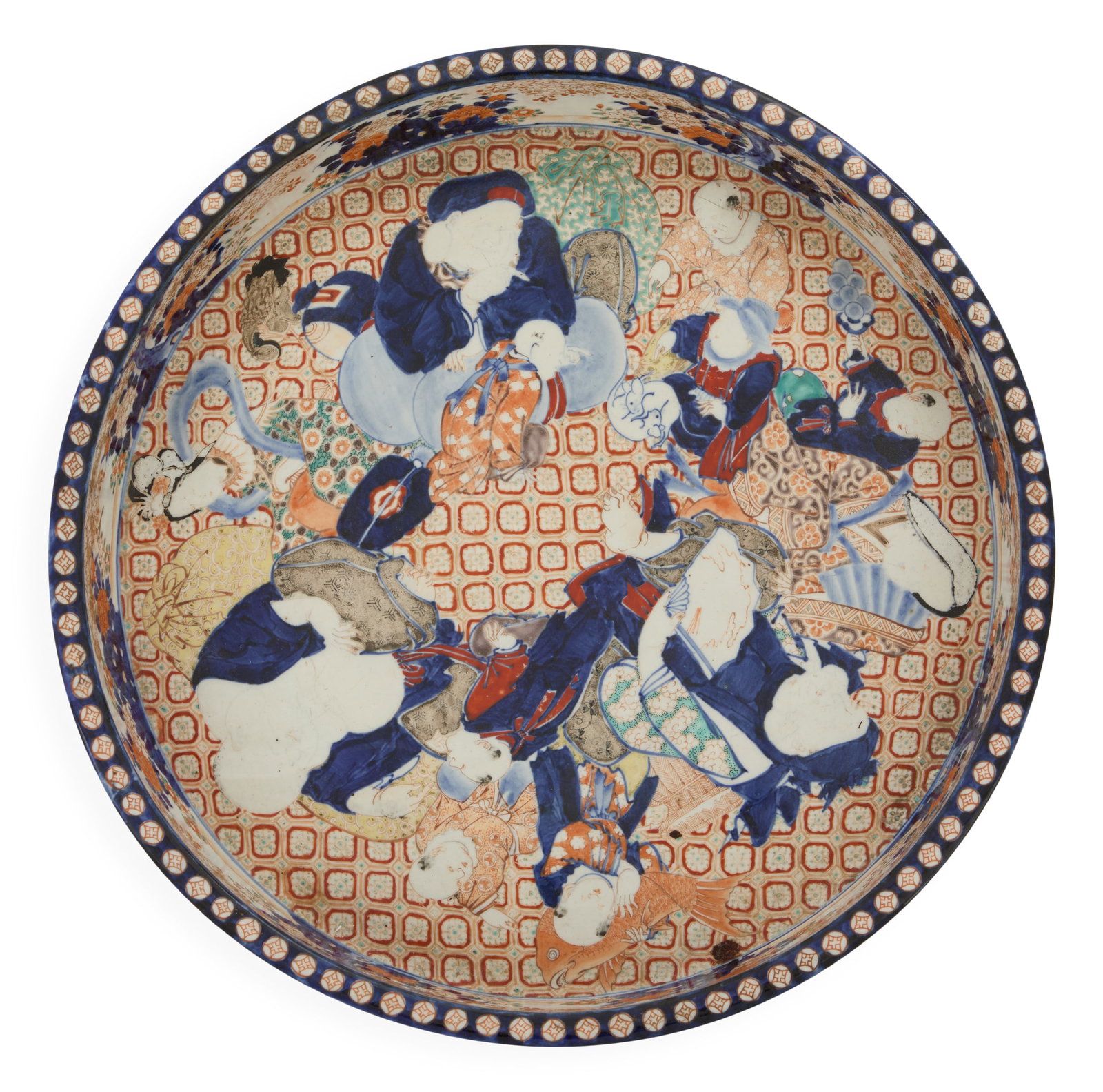 Unusual Large Imari Porcelain Dish (1 of 3)