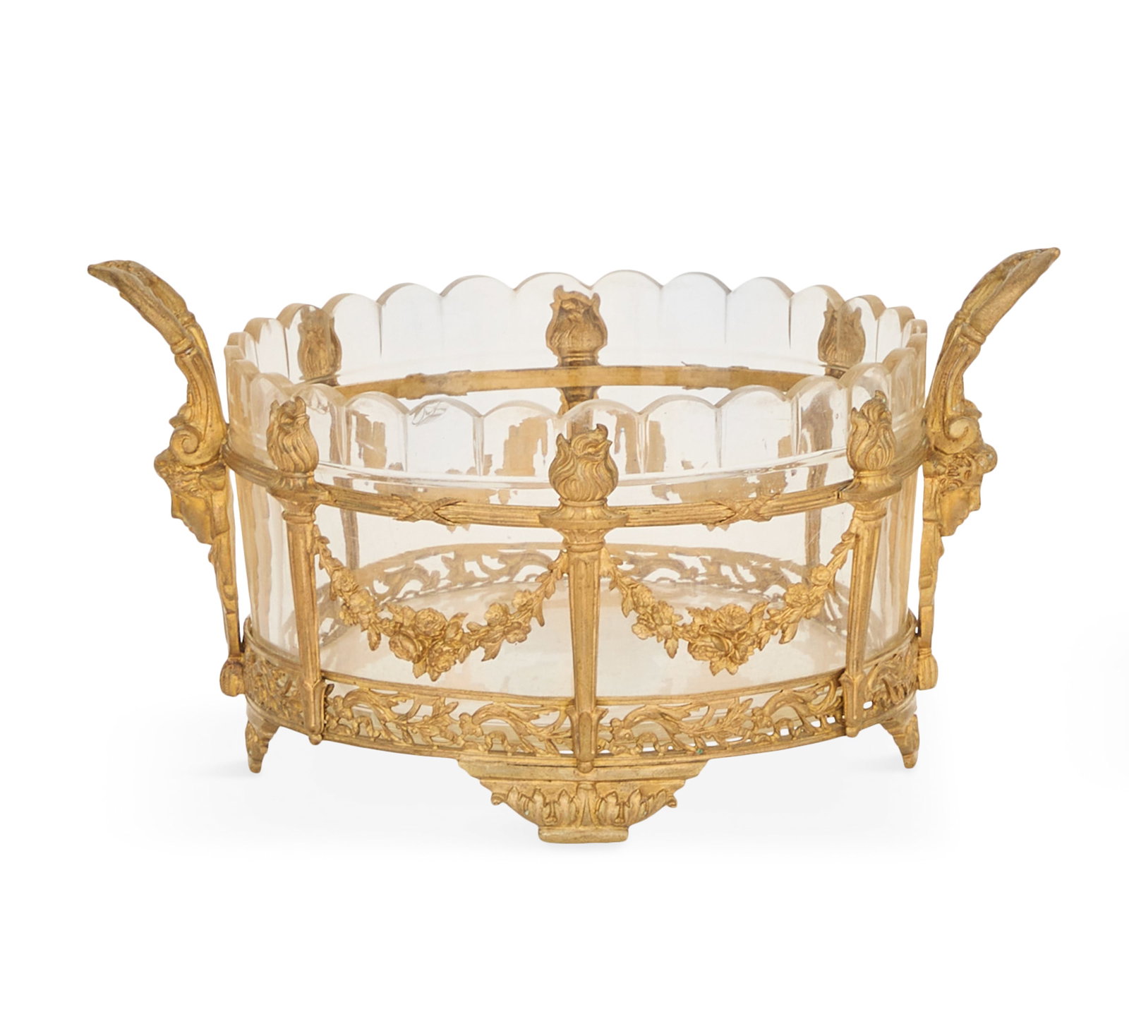Gilt-Bronze-Mounted Cut-Glass Bowl (1 of 2)