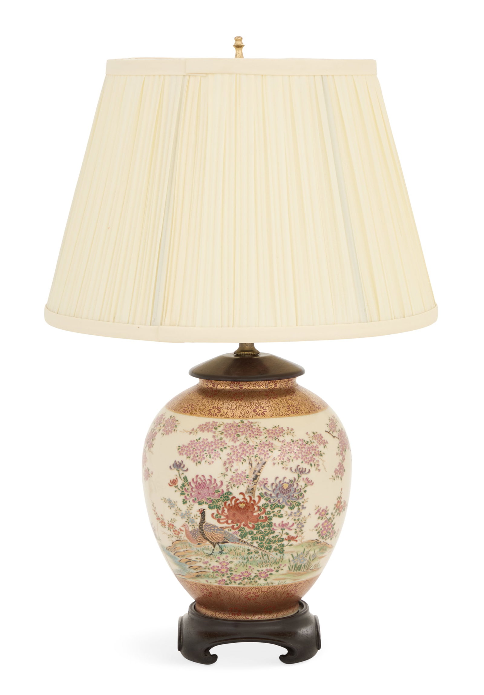 Japanese Kutani Ware Vase Lamp (1 of 3)