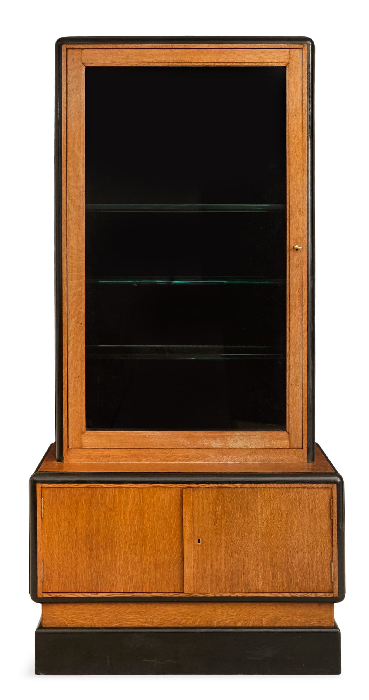 French Art Moderne Oak Vitrine (1 of 3)