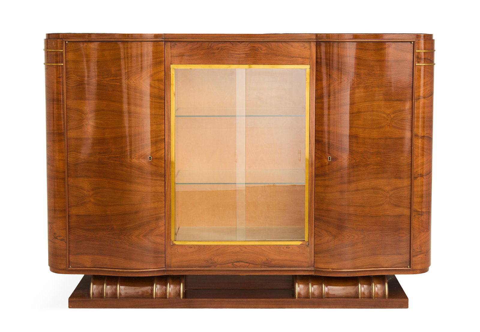 Large French Art Deco Rosewood Cabinet (1 of 3)