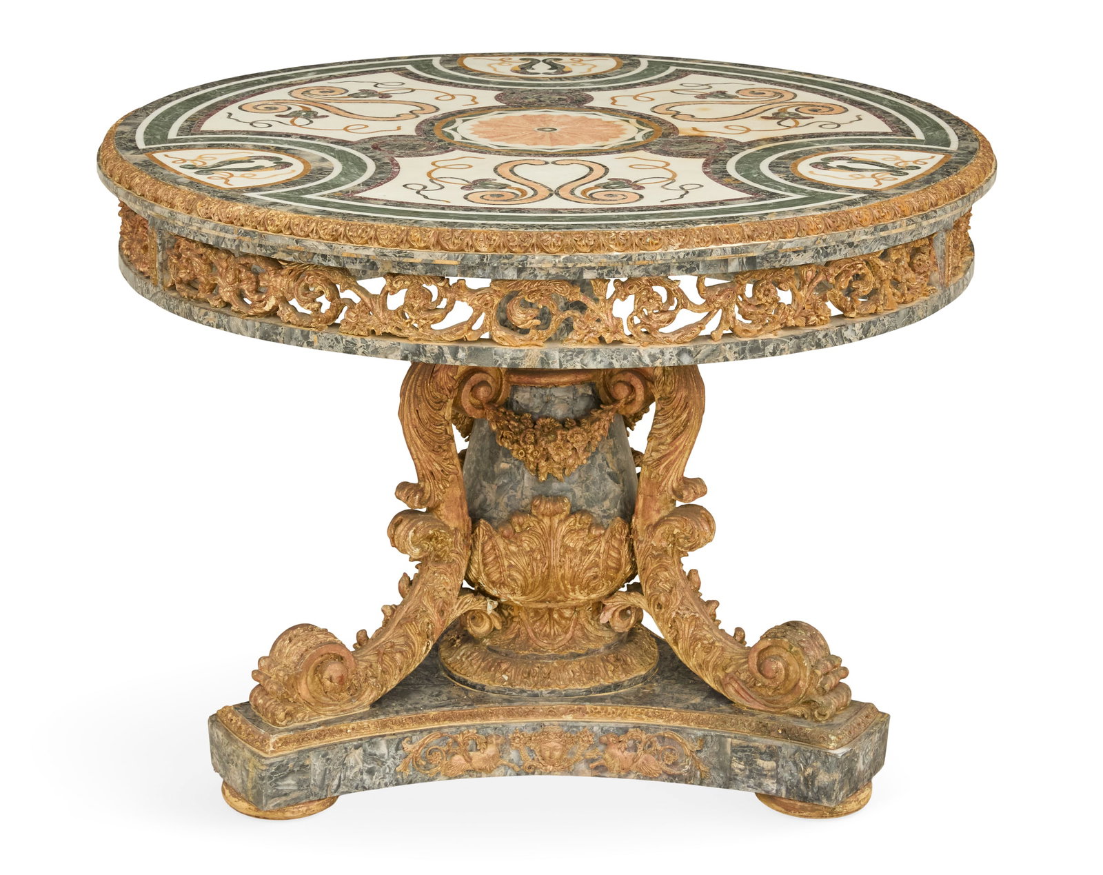 Italian Specimen Marble Center Table (1 of 4)
