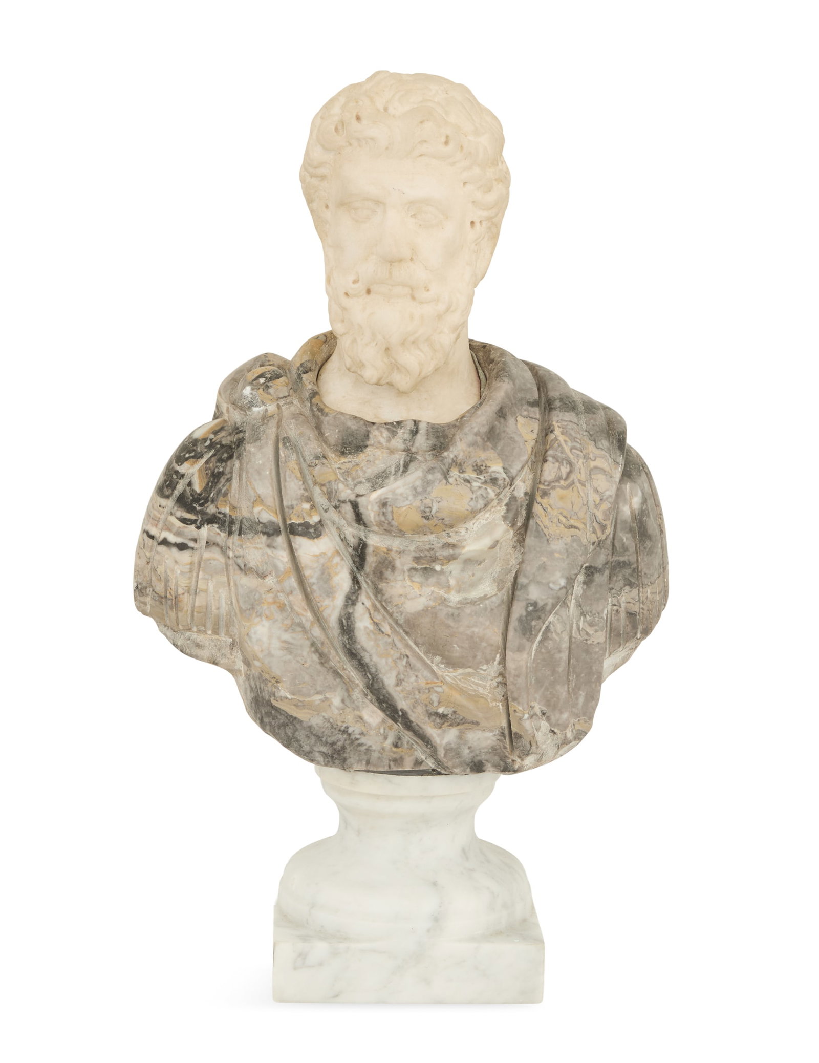 Mixed Marble Bust of Marcus Aurelius (1 of 4)