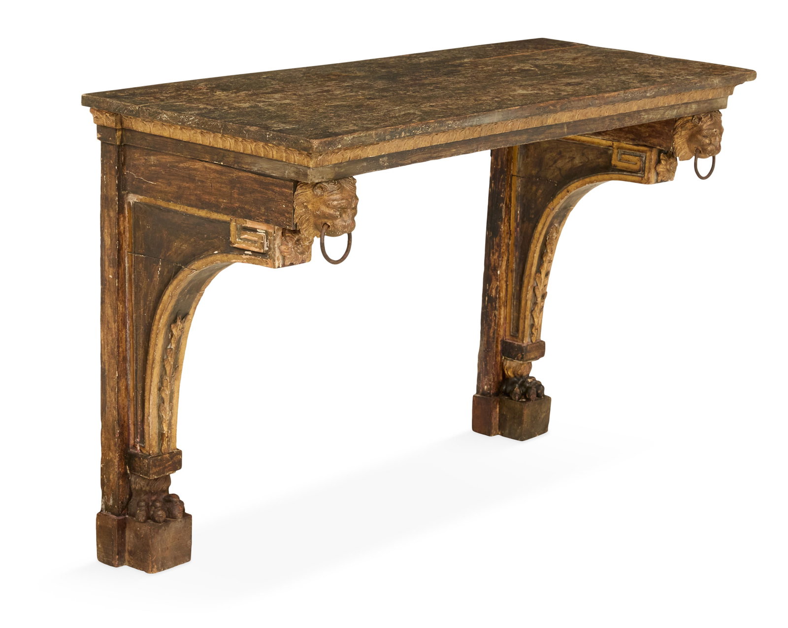 Continental Polychrome Wooden Side Table (1 of 4)