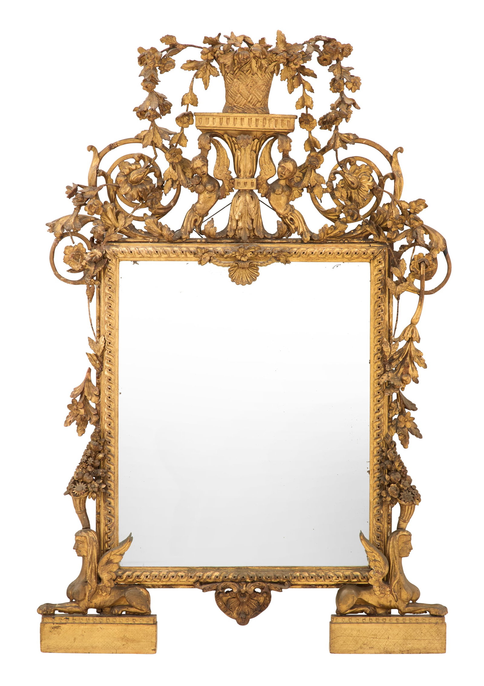 Italian Exuberantly Decorated Giltwood Mirror (1 of 5)