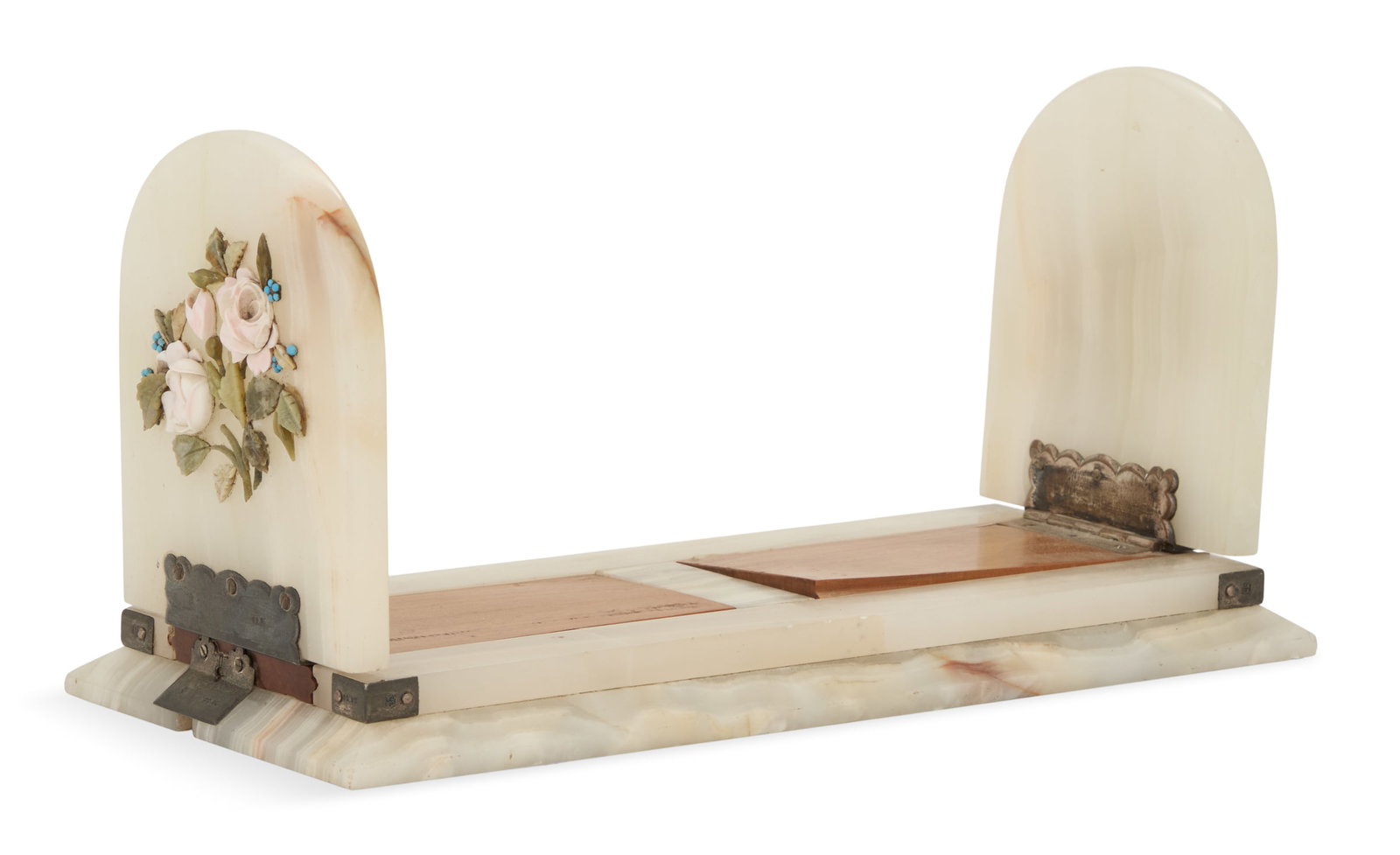 Victorian White Onyx Adjustable Book Stand (1 of 4)