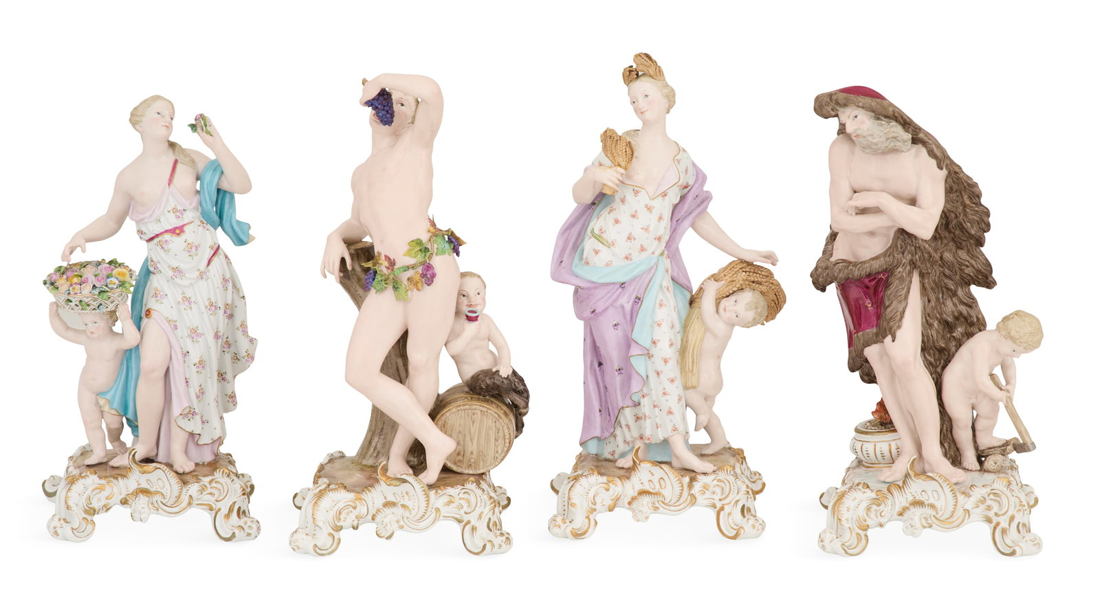 Set of Meissen Porcelain Allegorical Figures (1 of 17)