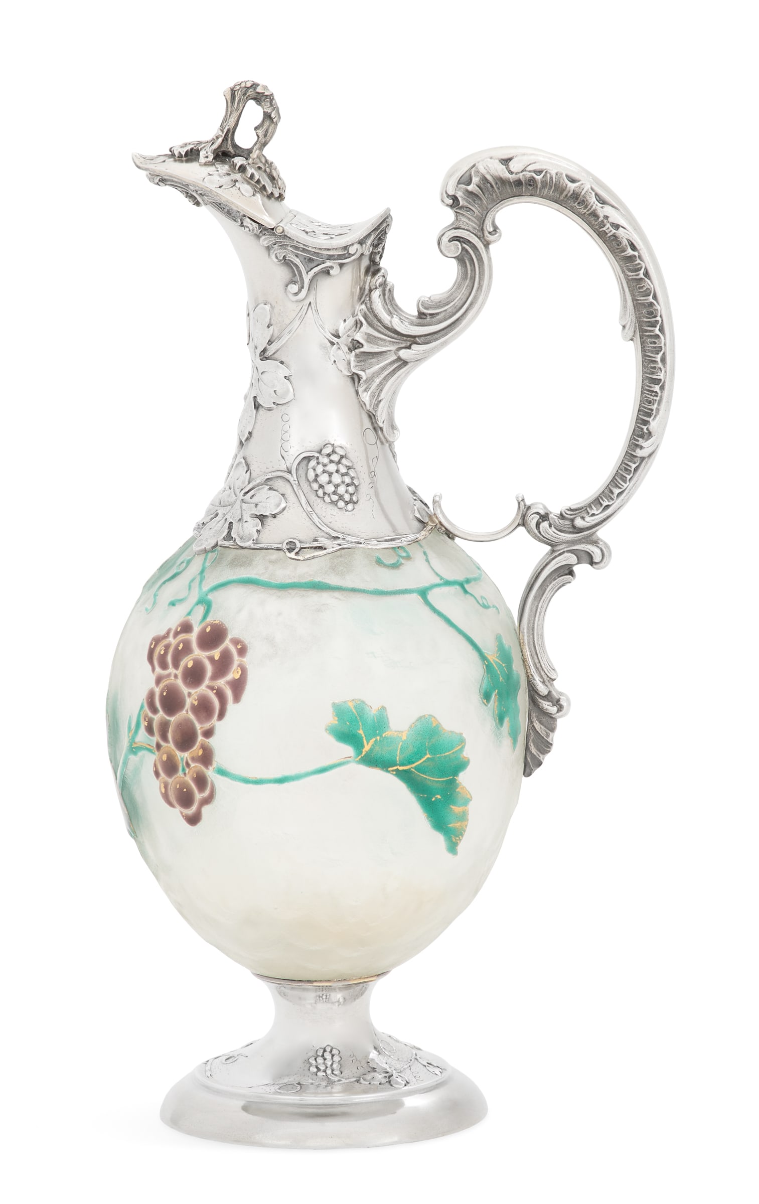 French Silver and Cameo Glass Claret Jug (1 of 2)