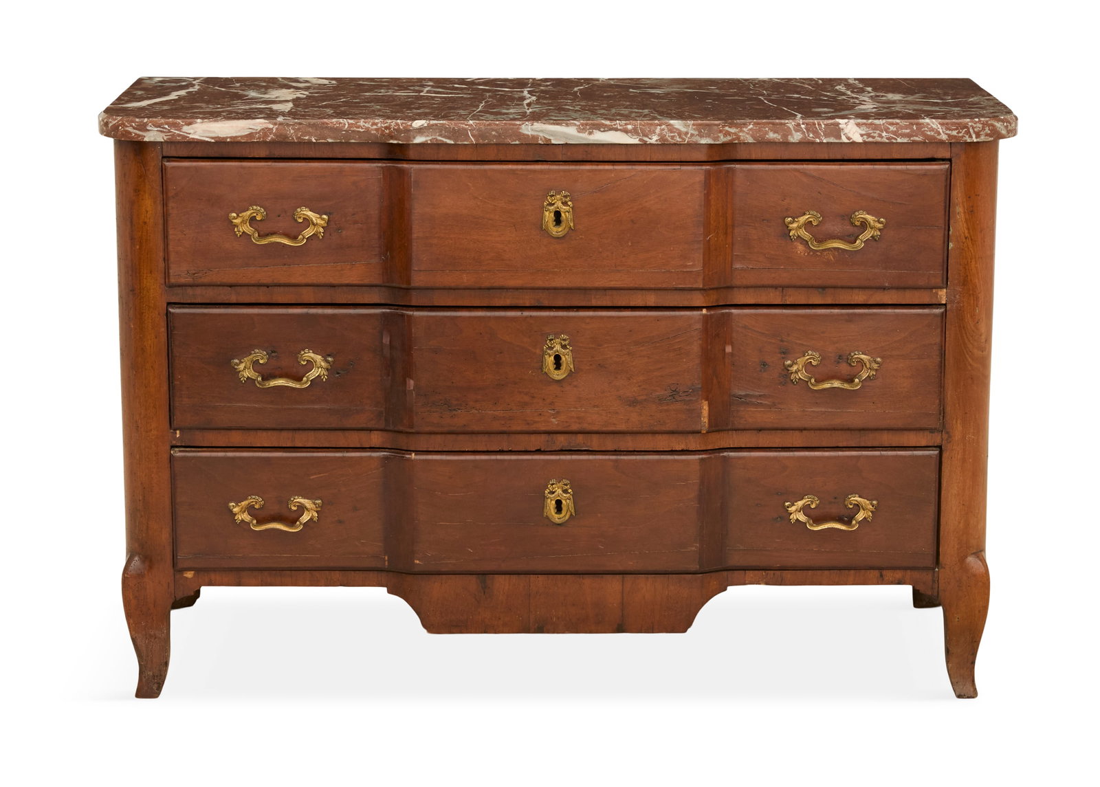 Regence Walnut and Marble-Top Commode (1 of 3)