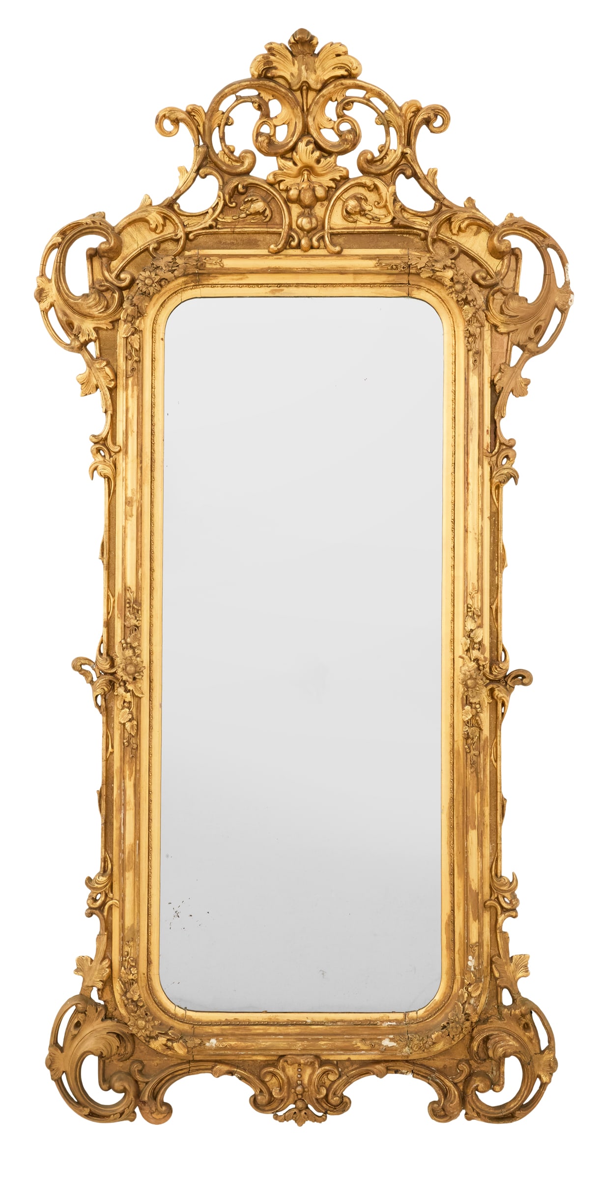 Louis-Philippe Giltwood Rococo Revival Mirror (1 of 2)