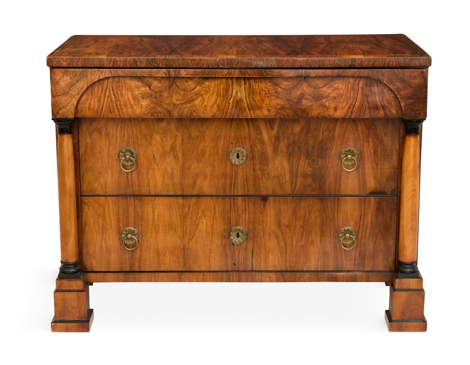 Biedermeier Walnut Commode (1 of 3)