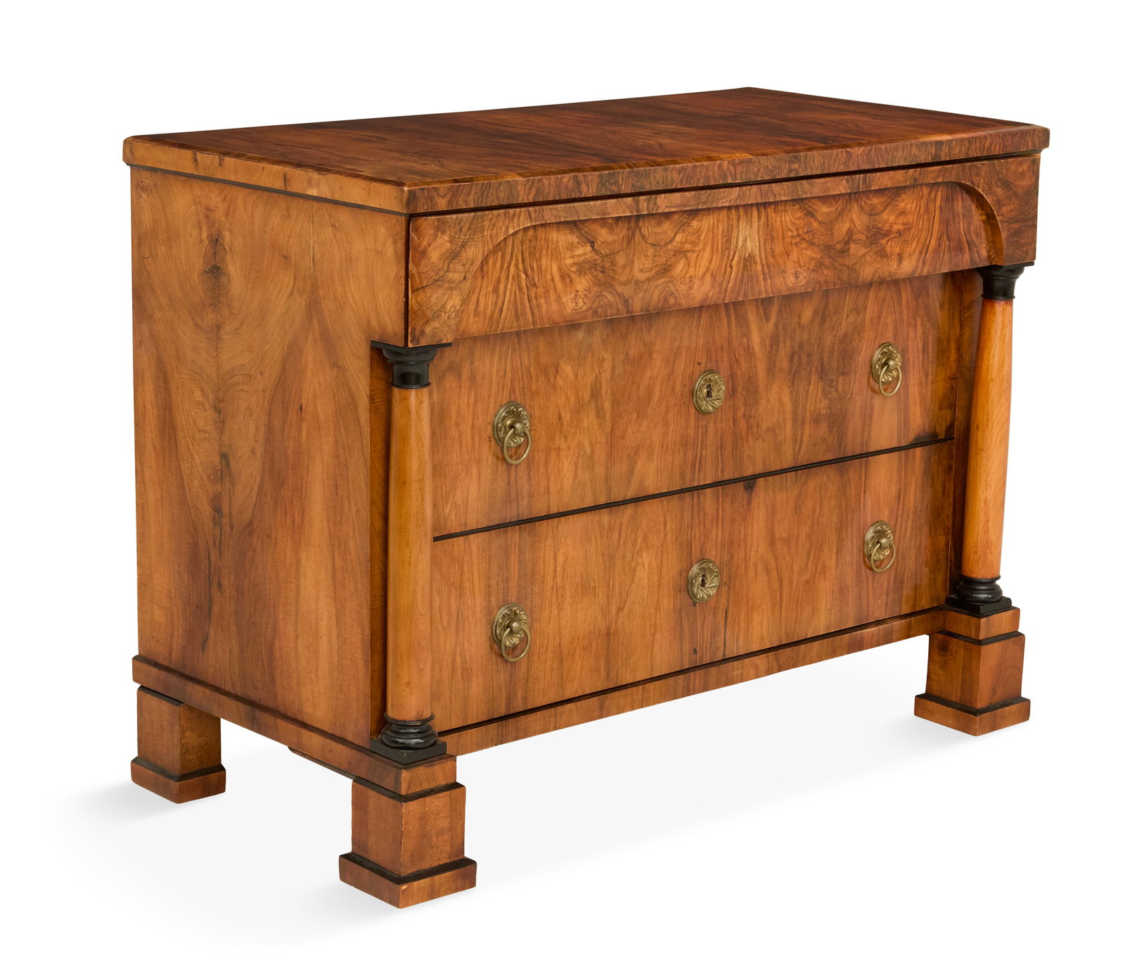 Biedermeier Walnut Commode - 2