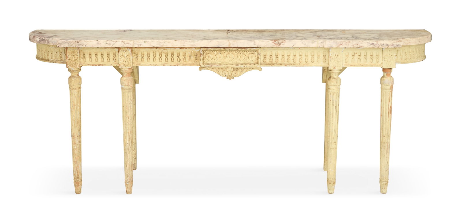 Louis XVI-Style Marble-Top Console Table (1 of 3)