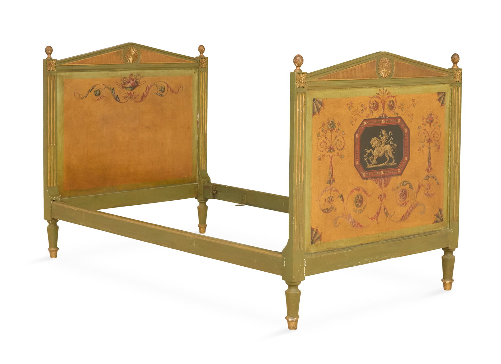 French Neoclassical-Style Polychrome Daybed (1 of 5)