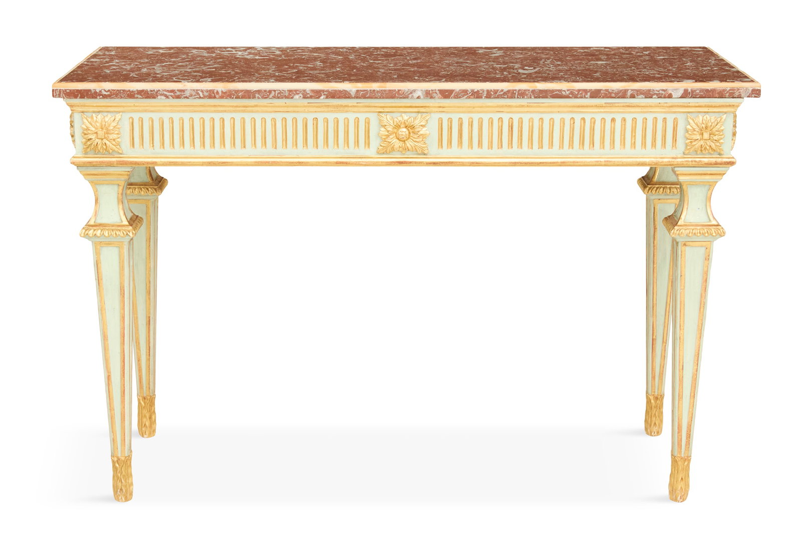 Italian Polychrome Marble-Top Console Table (1 of 3)