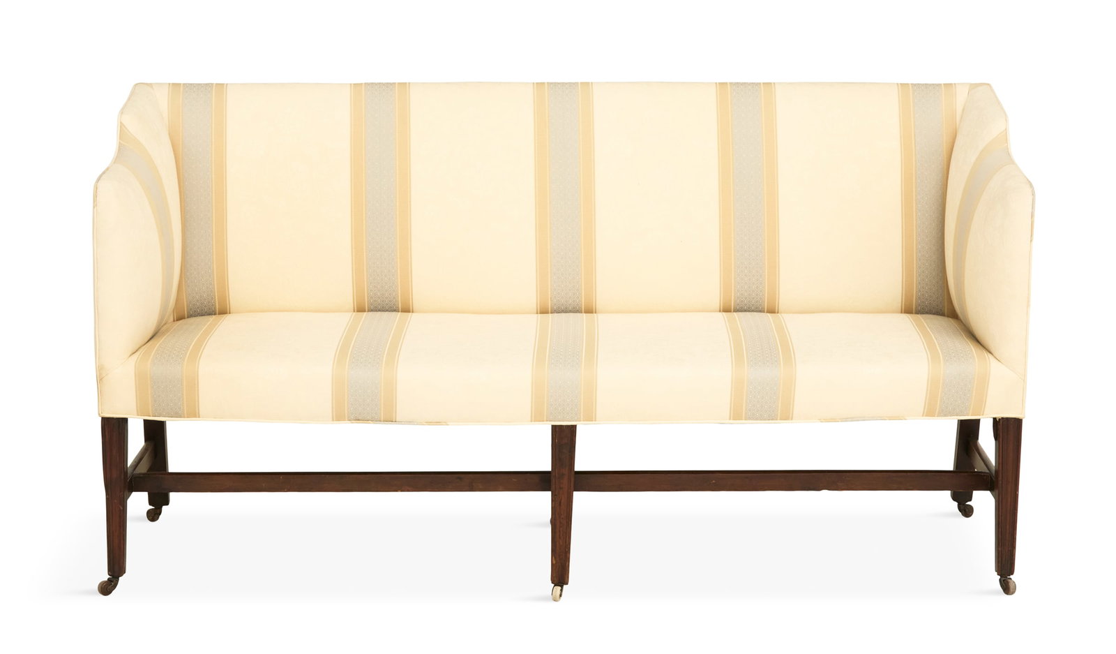 George III-Style Upholstered Mahogany Sofa (1 of 3)