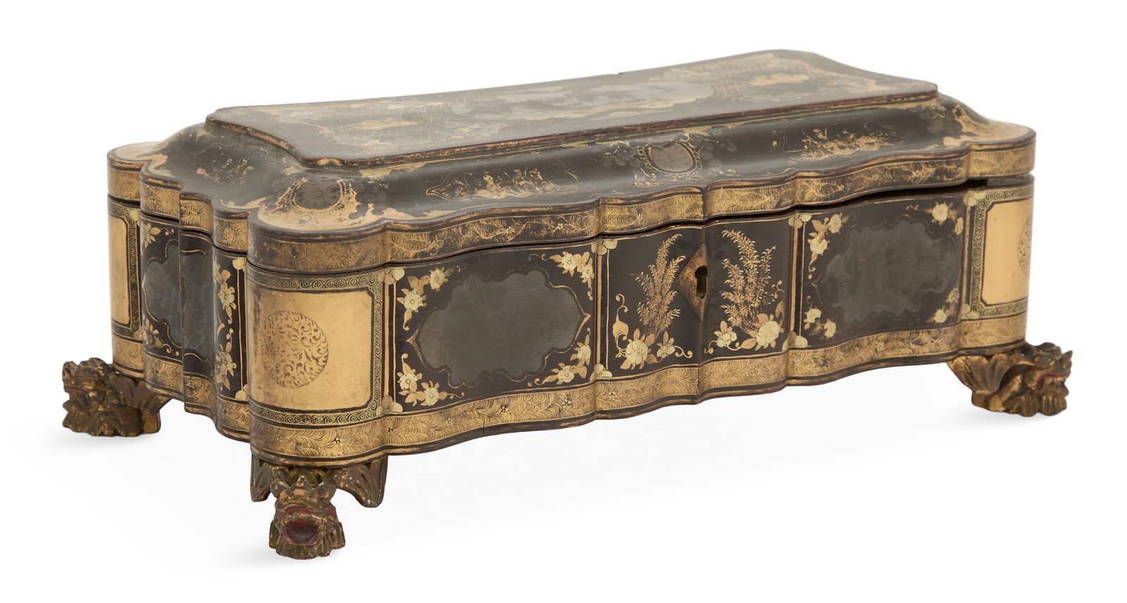 Chinese Export Lacquer Game Case (1 of 7)