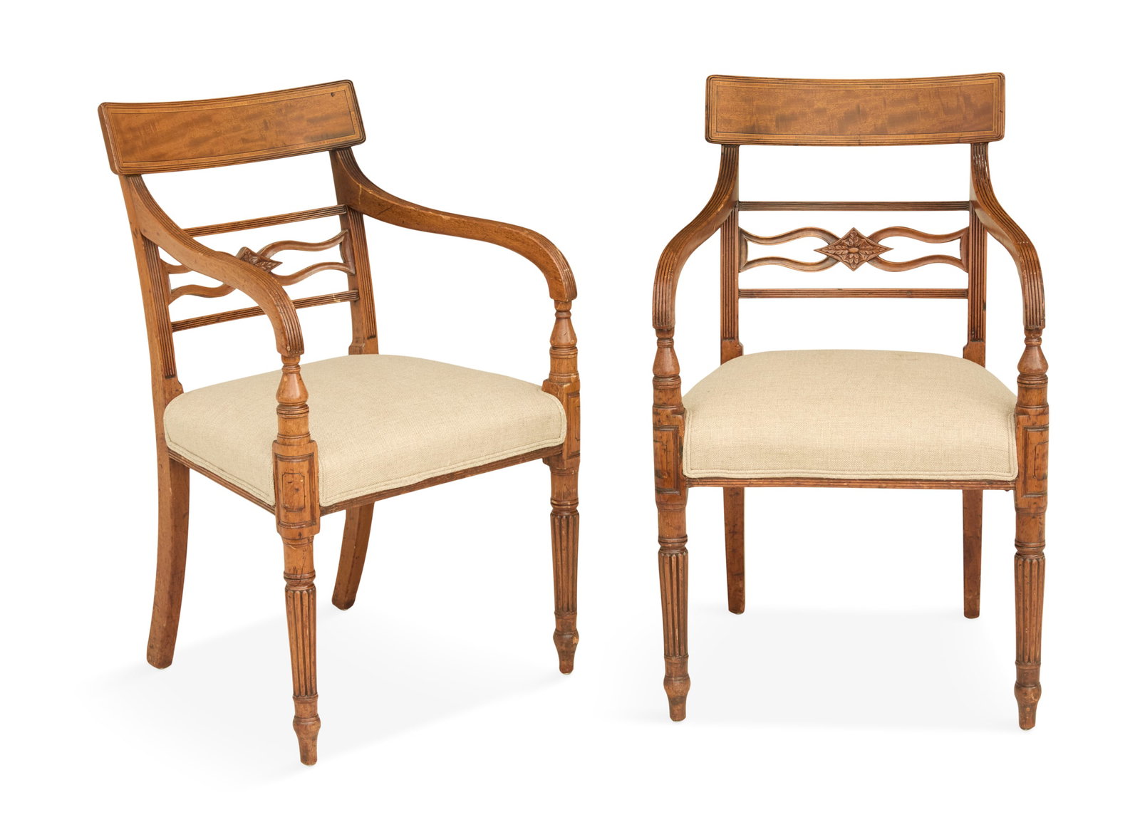 Pair of Regency Mahogany Armchairs (1 of 2)