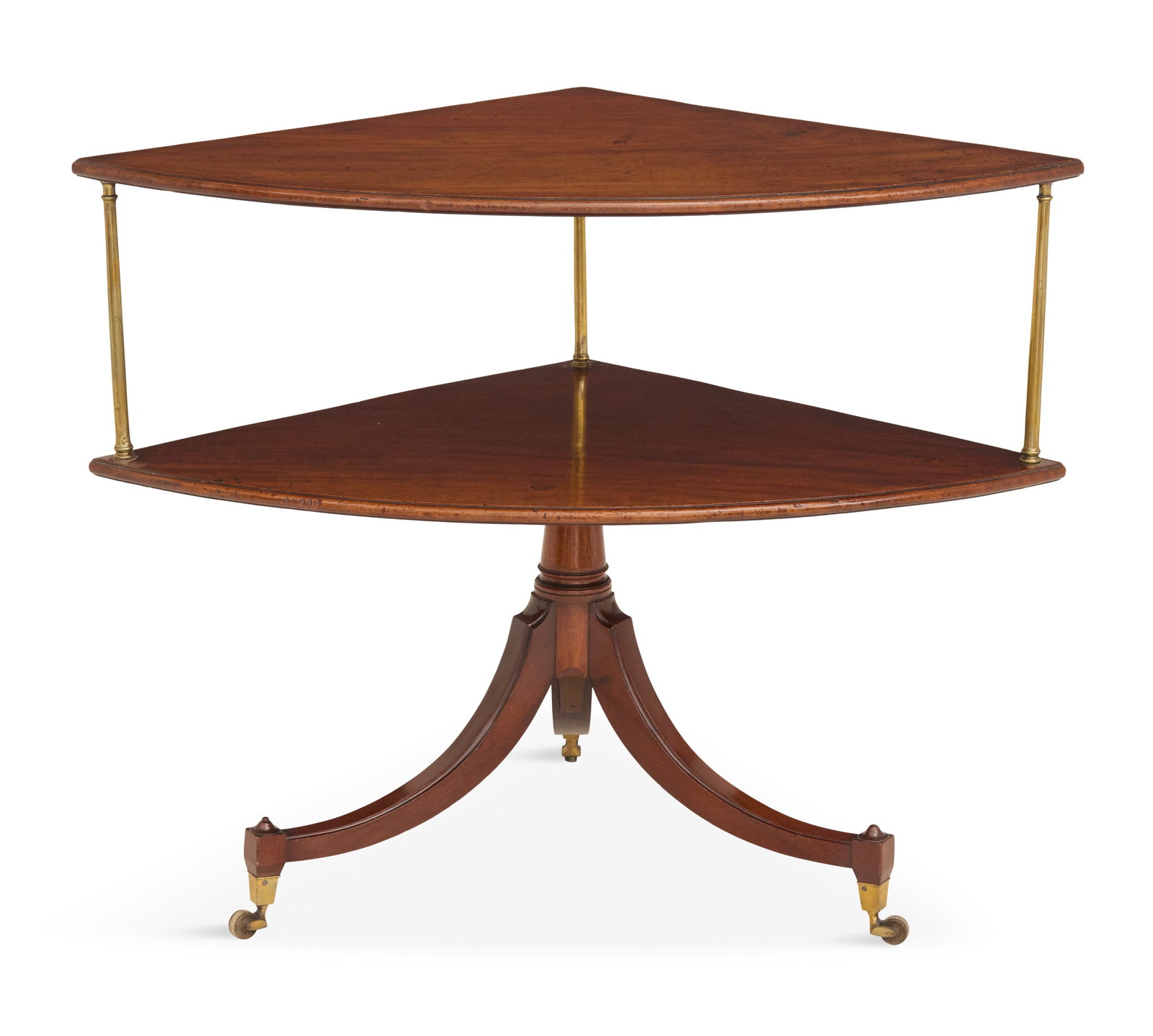 Unusual Regency Mahogany Corner Serving Table (1 of 2)