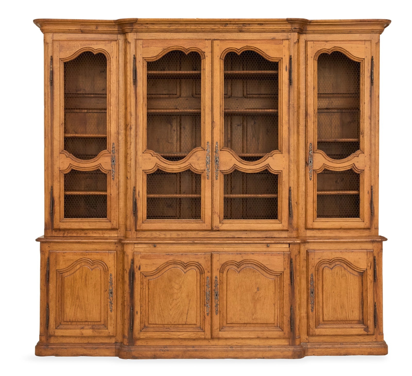 Large French Provincial Oak Breakfront (1 of 3)