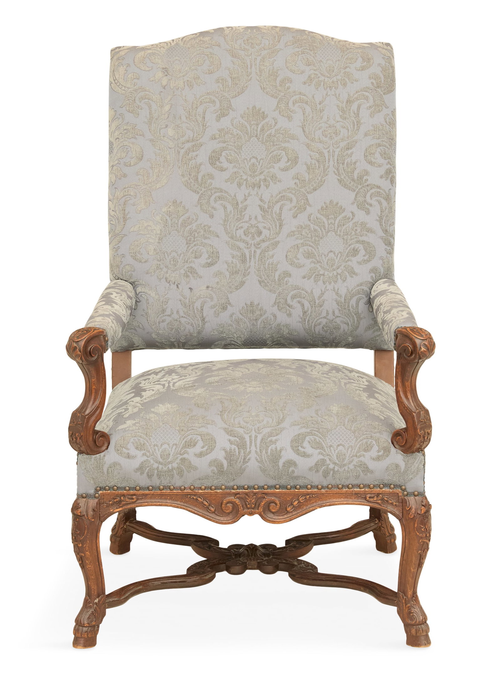 Large Regence-Style Walnut Armchair (1 of 3)