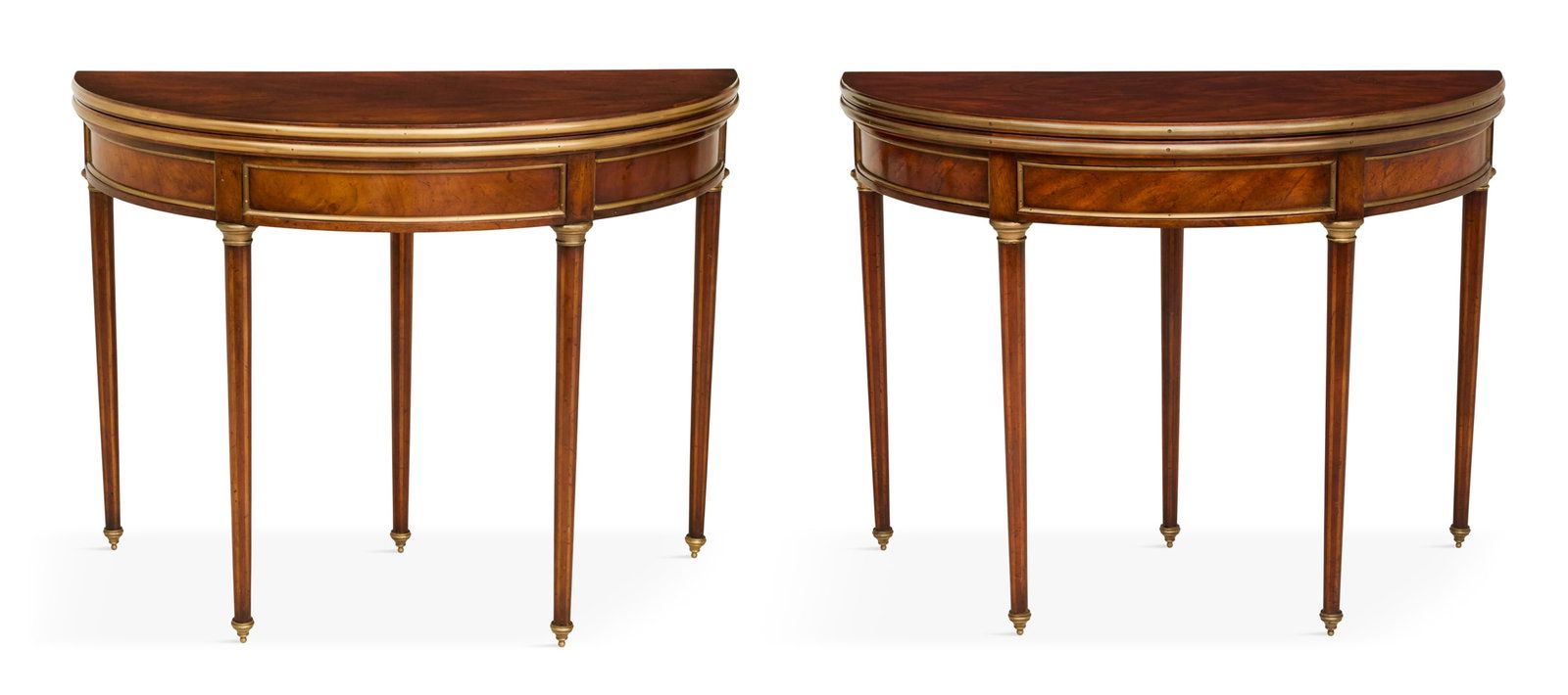 Pair of Louis XVI-Style Mahogany Games Tables (1 of 4)