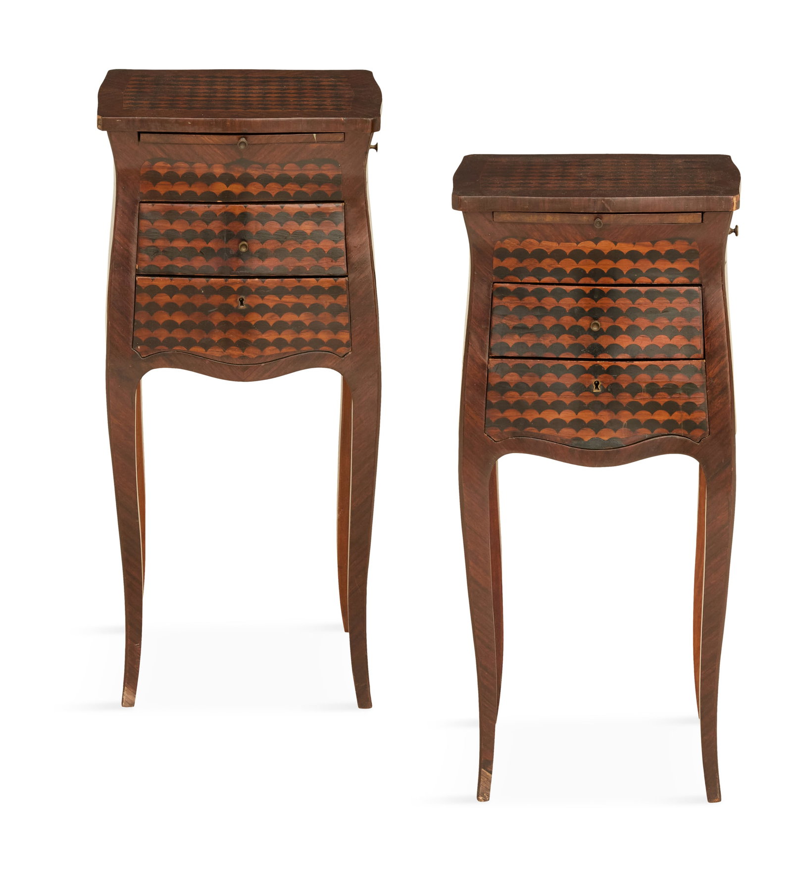 Pair of French Inlaid Side Tables (1 of 3)